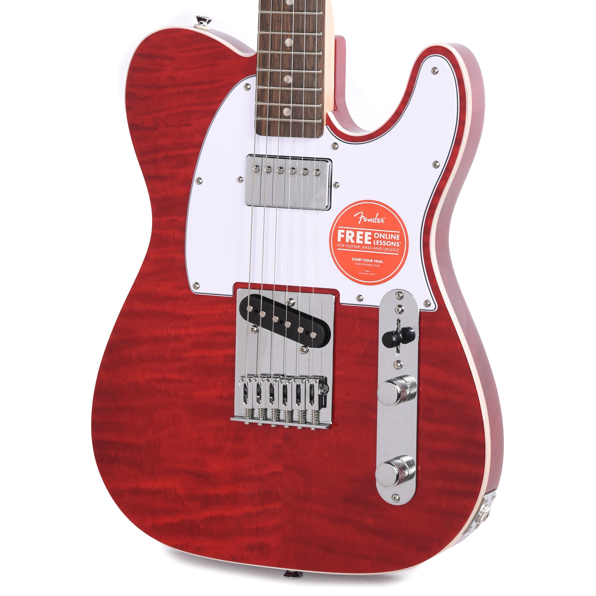 Squier Affinity Series Telecaster FMT SH Crimson Red Transparent