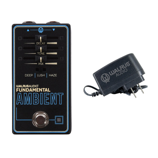 Walrus Fundamental Series Ambient Reverb Pedal and Finch Power Supply Bundle