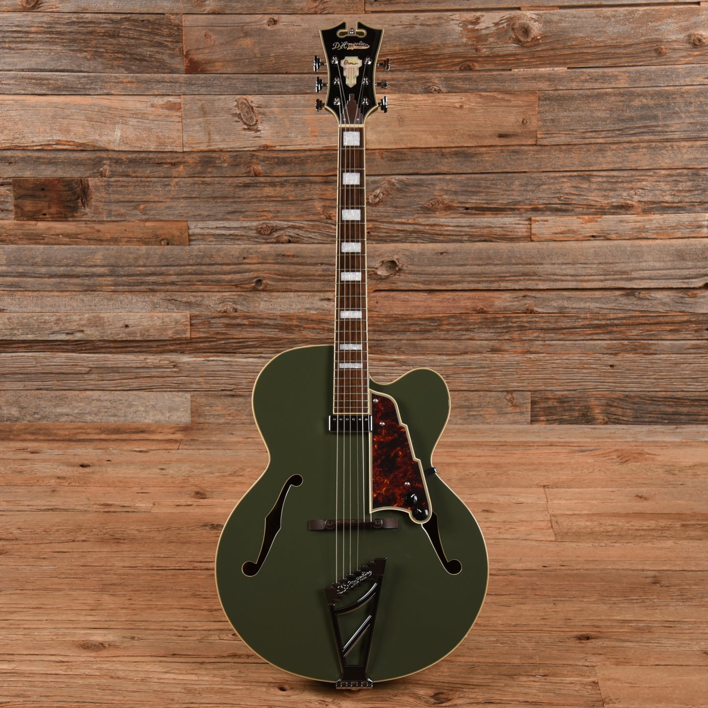 D'Angelico Premier EXL-1 Hollow Body Archtop Army Green 2014