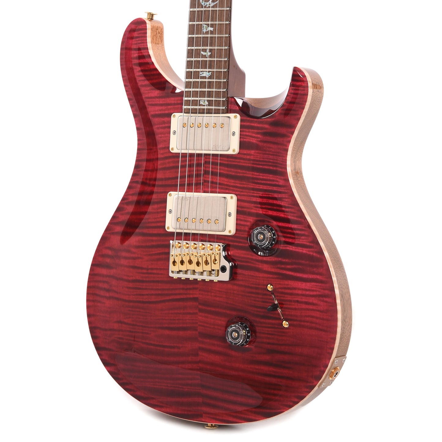 PRS Wood Library Custom 24 Fat Back 10-Top Flame Red Tiger w/Brazilian Rosewood Fingerboard