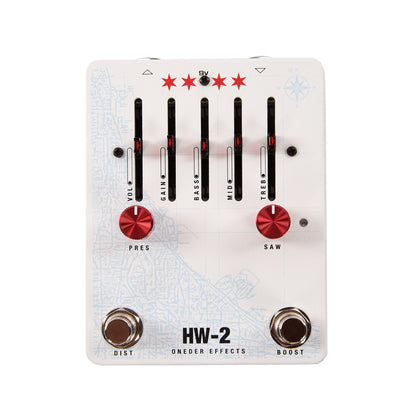 Oneder Effects HW-2 Distortion Pedal White