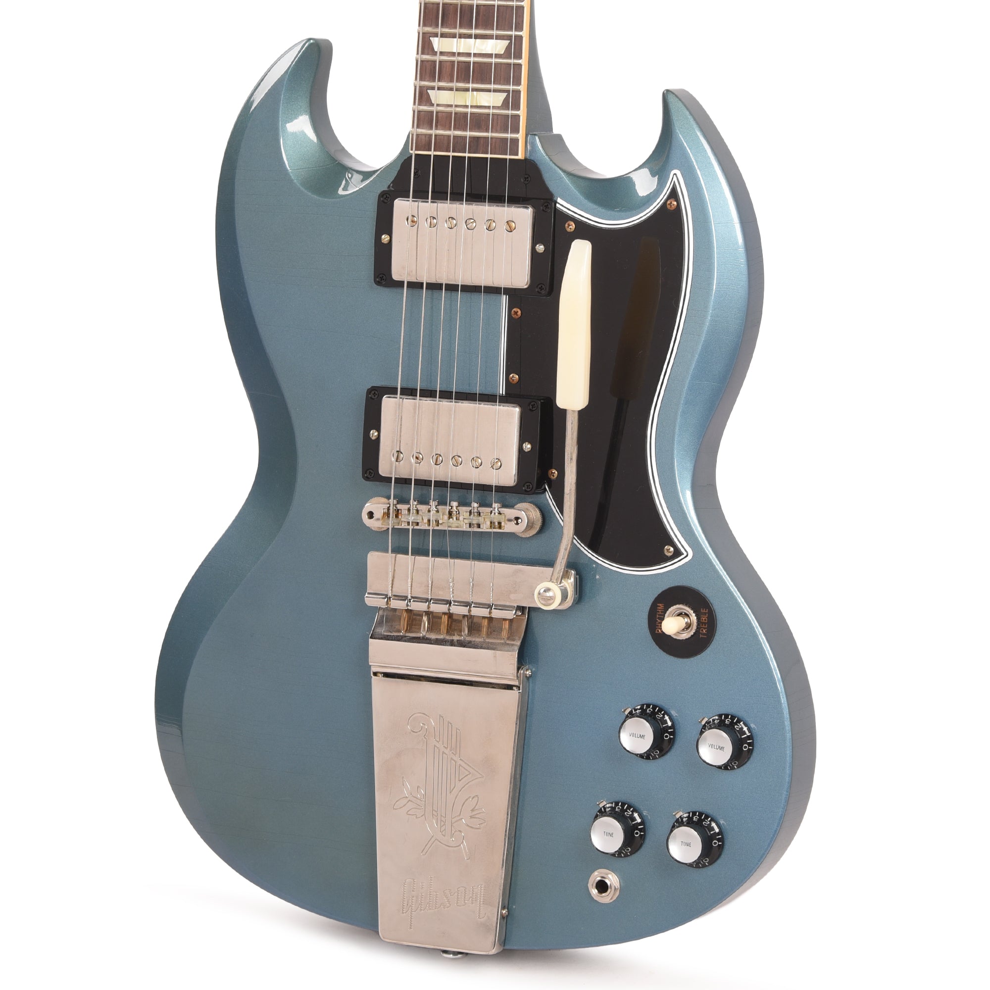 Gibson Custom Shop Murphy Lab 1964 SG Standard Reissue Pelham Blue Ultra Light Aged w/Maestro Vibrola