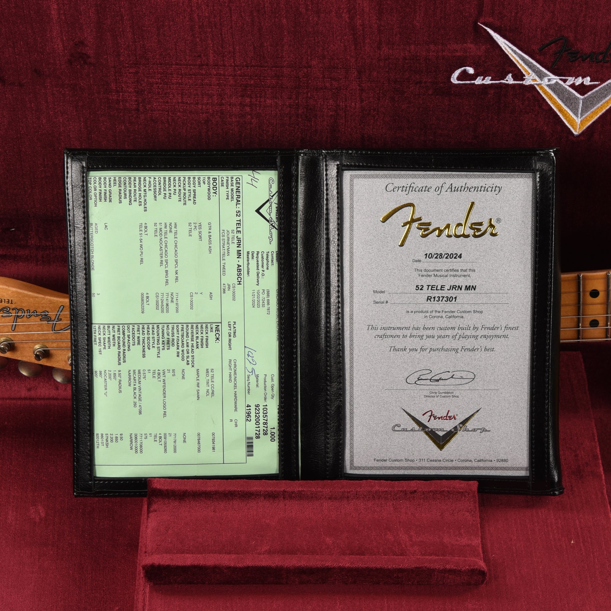 Fender Custom Shop 1952 Telecaster 