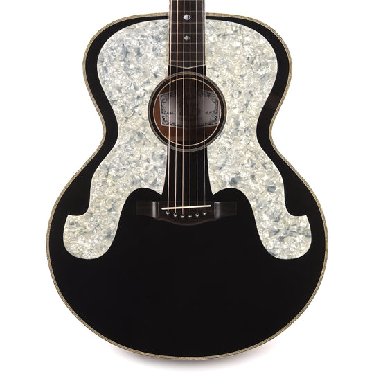 Atkin AJ Black Pearl Baked Sitka/AAA Flamed Maple Aged Black w/Glitter Purfling