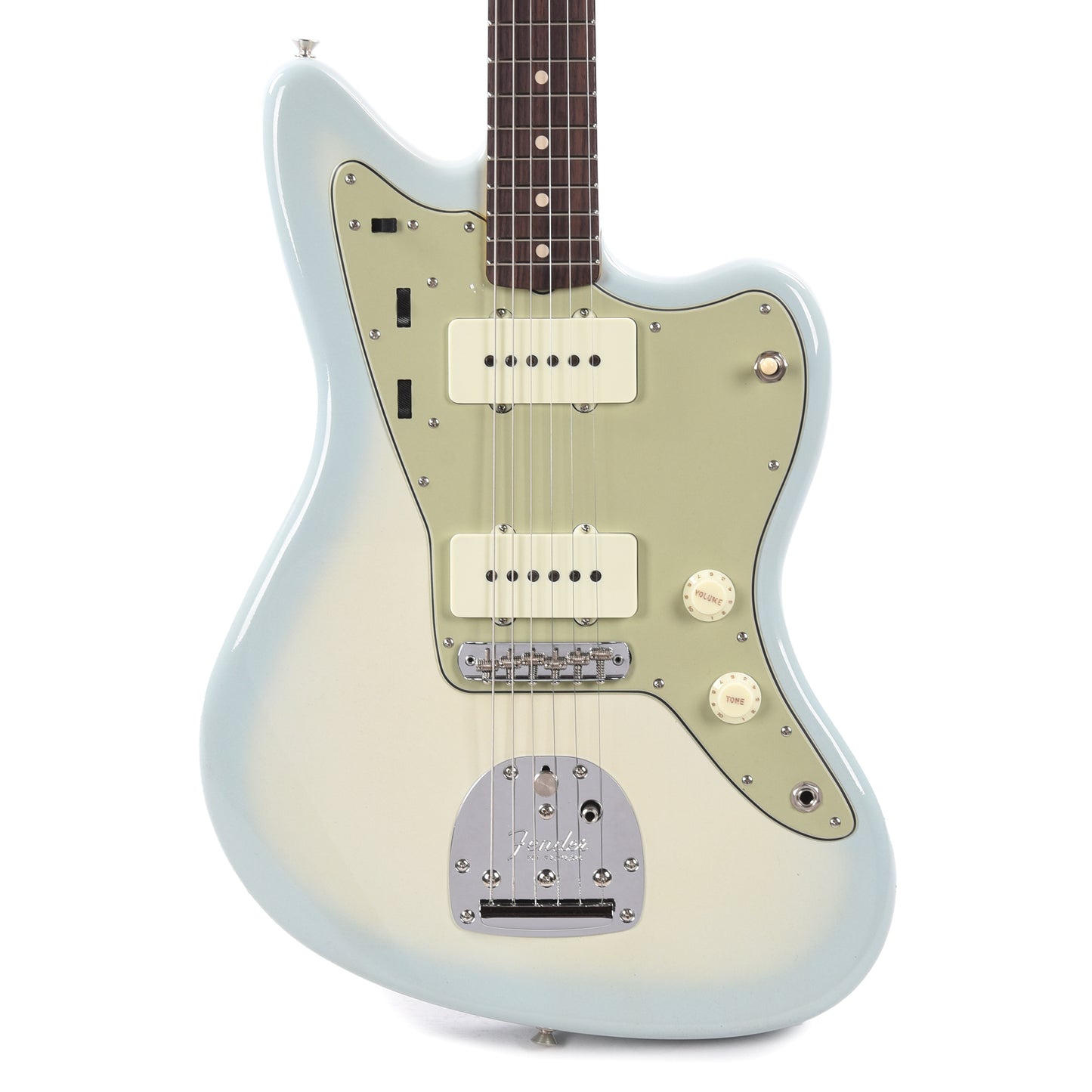 Fender Custom Shop 1962 Jazzmaster "Chicago Special" Deluxe Closet Classic Super Aged Olympic White w/Sonic Blue Burst