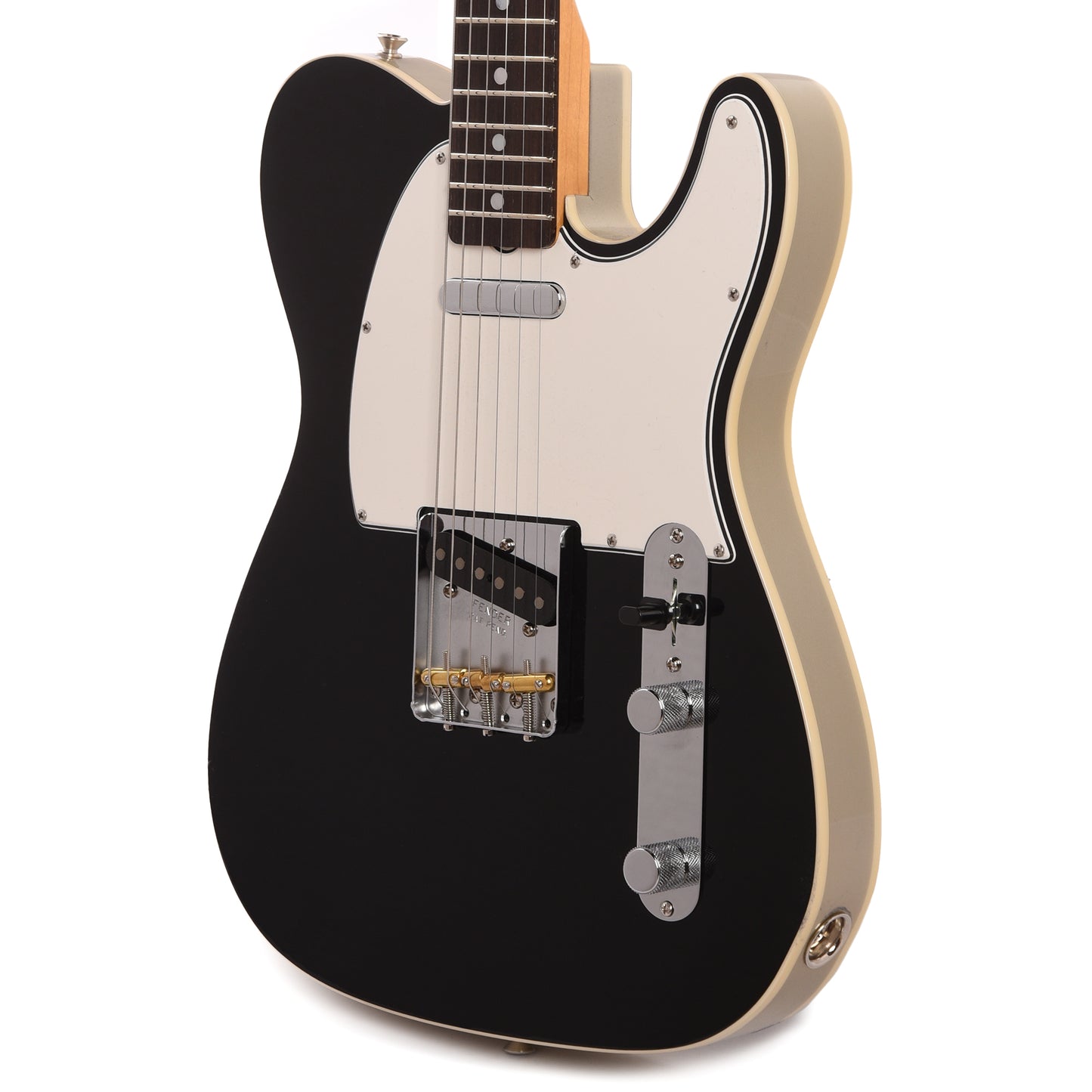Fender Custom Shop 1968 Custom Telecaster "Chicago Special" NOS Aged Black Top & Back w/Inca Silver Side