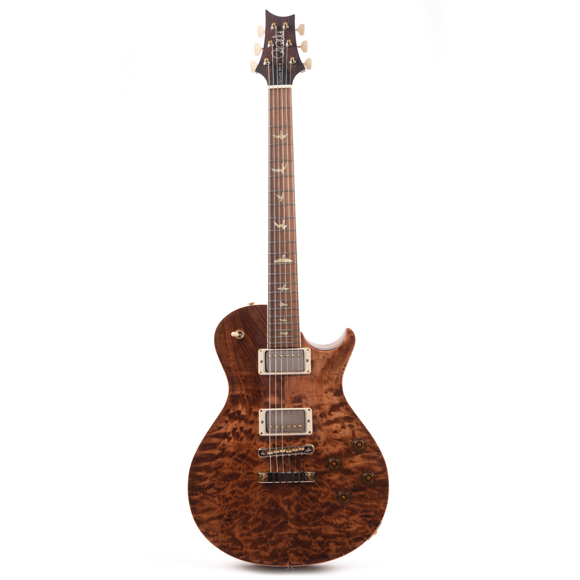 PRS Wood Library McCarty 594 Singlecut 10-Top Quilt Copperhead w/Korina Body/Neck & Brazilian Rosewood Fingerboard