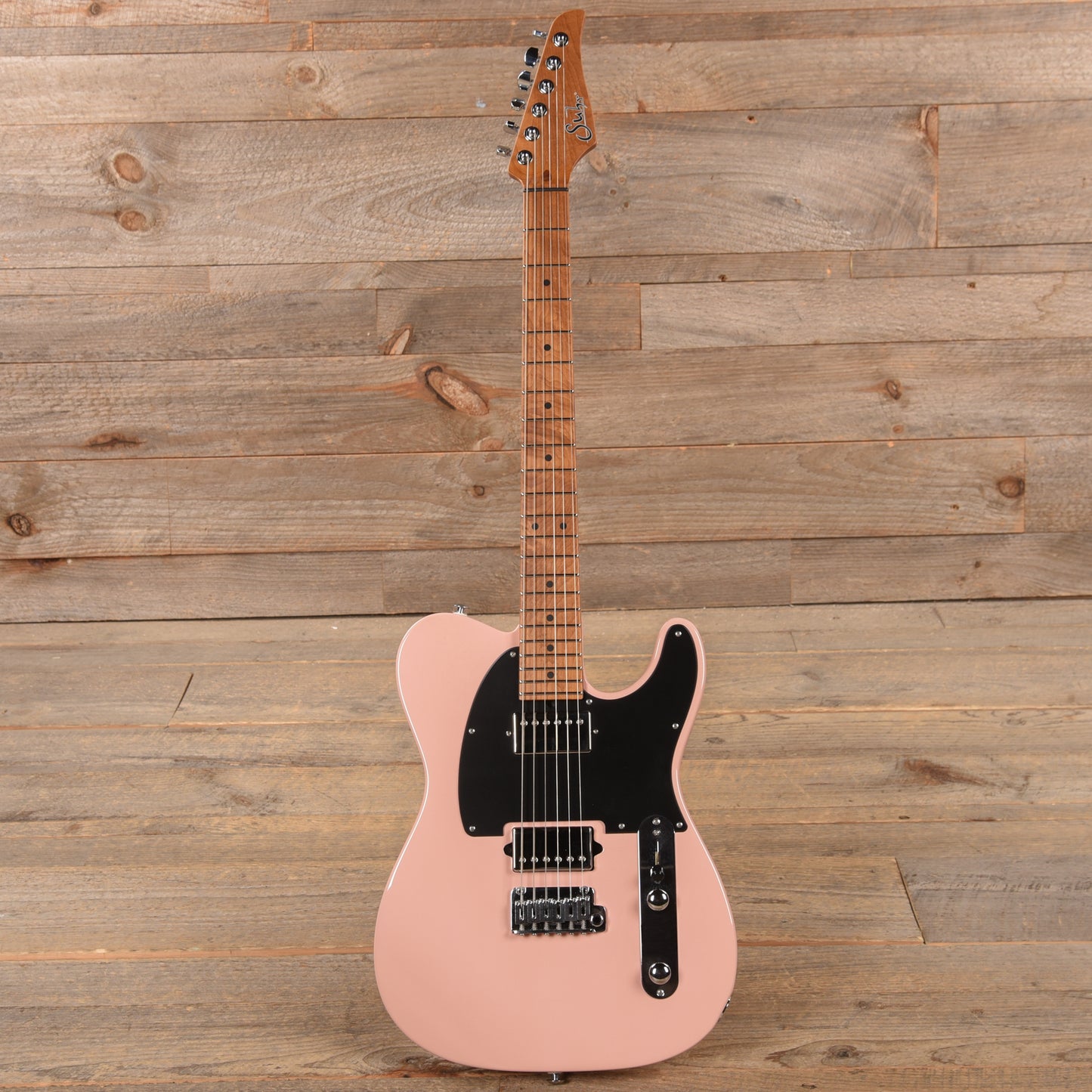 Suhr Custom Classic T Paulownia HH Shell Pink w/1-Piece Roasted Maple Neck