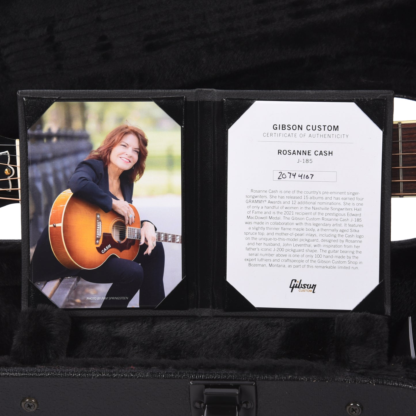 Gibson Custom Shop Limited Edition Rosanne Cash J-185 Heritage Cherry Sunburst