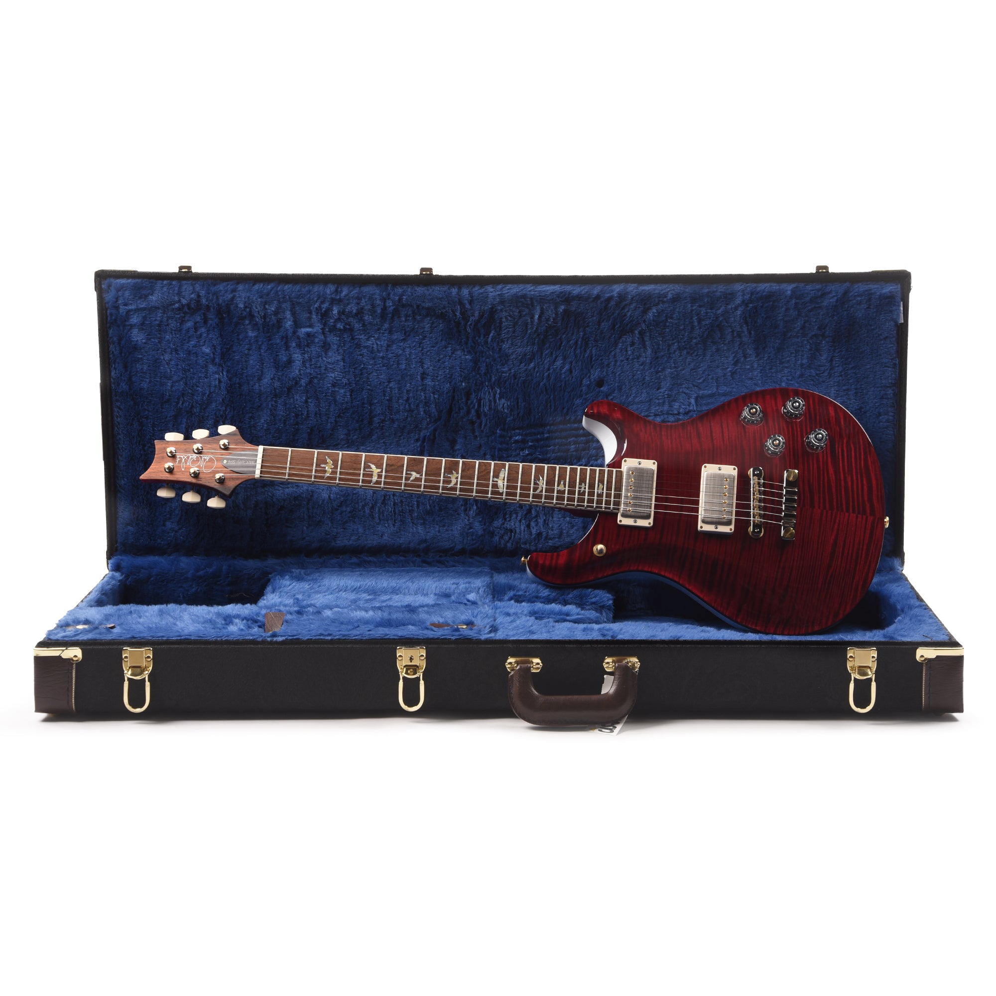 PRS Wood Library McCarty 594 10-Top Flame Red Tiger w/Figured Stained Maple Neck & Brazilian Rosewood Fingerboard