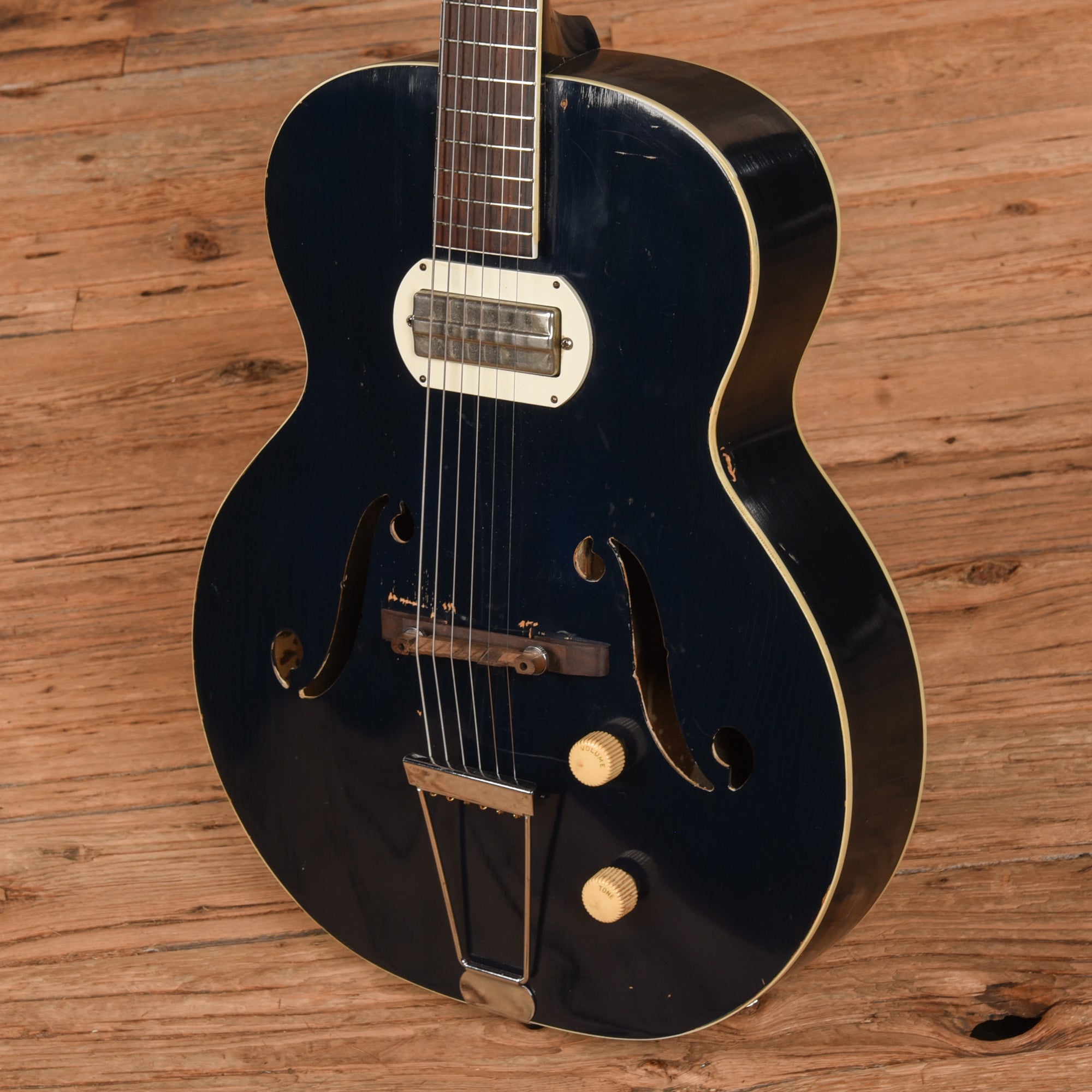 Harmony Roy Smeck Hollowbody Blue 1956