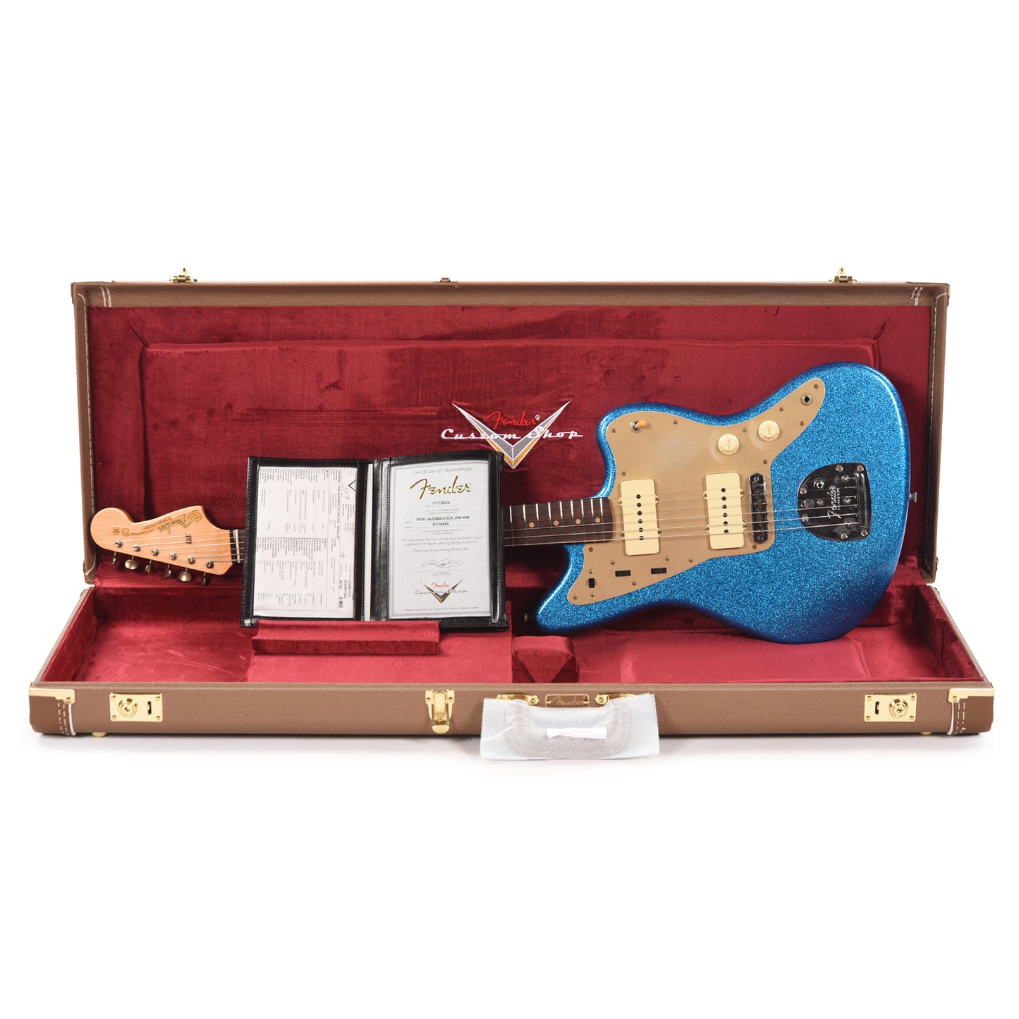 Fender Custom Shop 1959 Jazzmaster "Chicago Special" Journeyman Relic Super Faded Aged Blue Sparkle