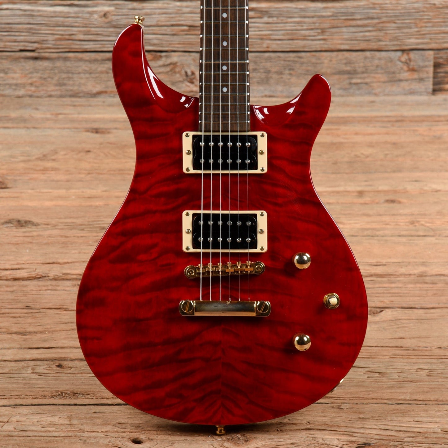 Morgan Monroe Tempest Transparent Red Electric Guitars / Solid Body