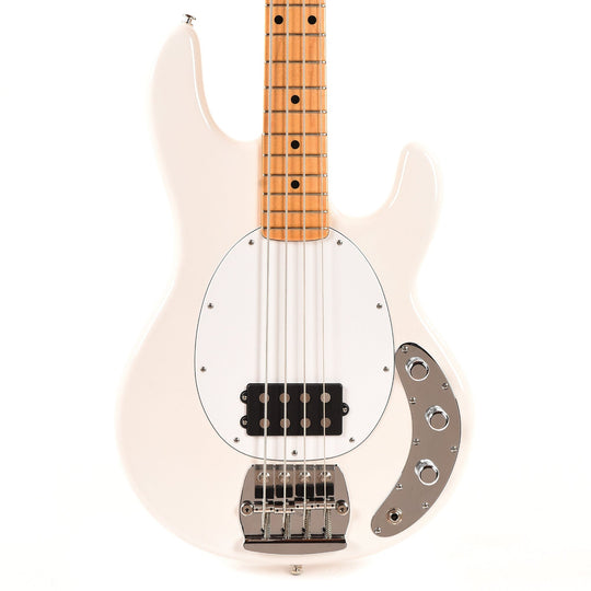 Music Man Retro 70s StingRay Bass White Bass Guitars / 4-String