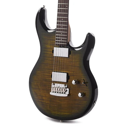 Music Man Luke 4 Maple Top HH Gator Burst Flame w/Roasted Figured Maple Neck Electric Guitars / Solid Body