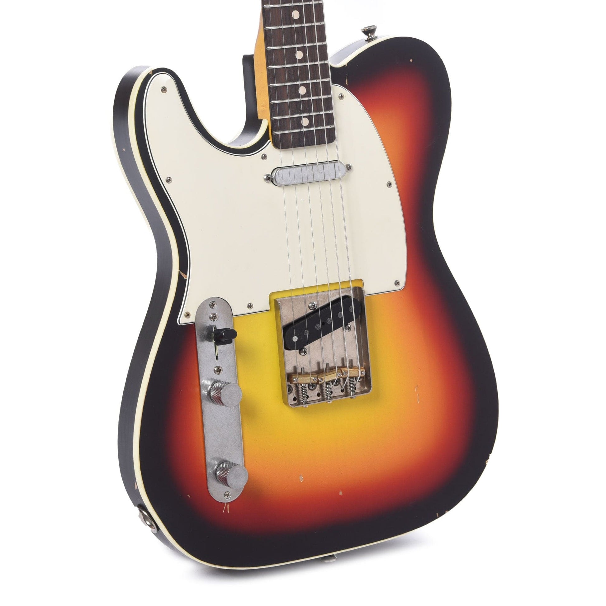 Nash T-63 LEFTY 3-Tone Sunburst Light Reilc Double Bound w/3-Ply White Pickguard, & Lollar Pickups Electric Guitars / Solid Body