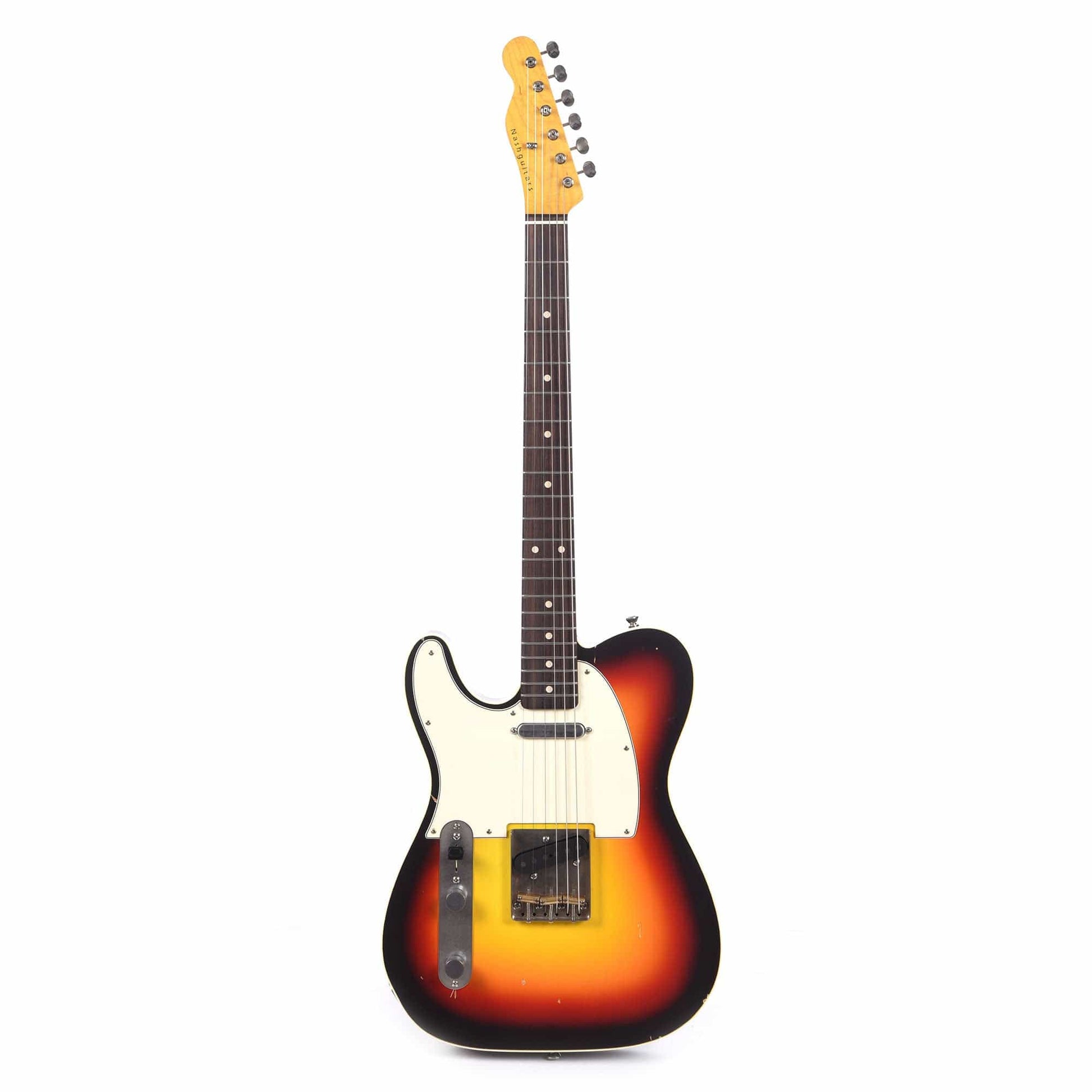 Nash T-63 LEFTY 3-Tone Sunburst Light Reilc Double Bound w/3-Ply White Pickguard, & Lollar Pickups Electric Guitars / Solid Body