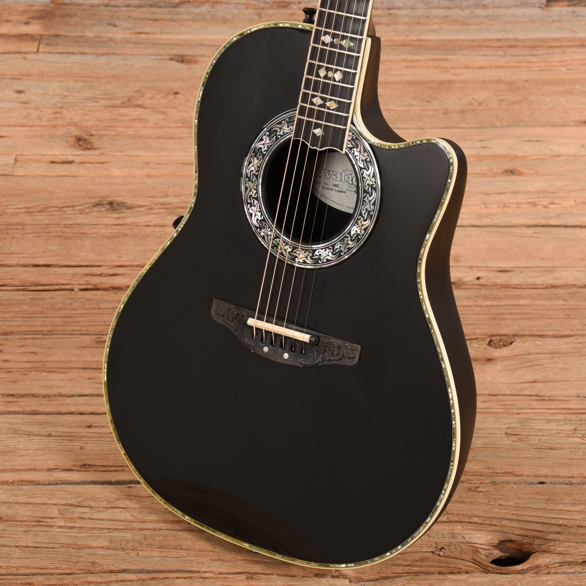 Ovation 1869 Custom Legend Black 1900 – Chicago Music Exchange