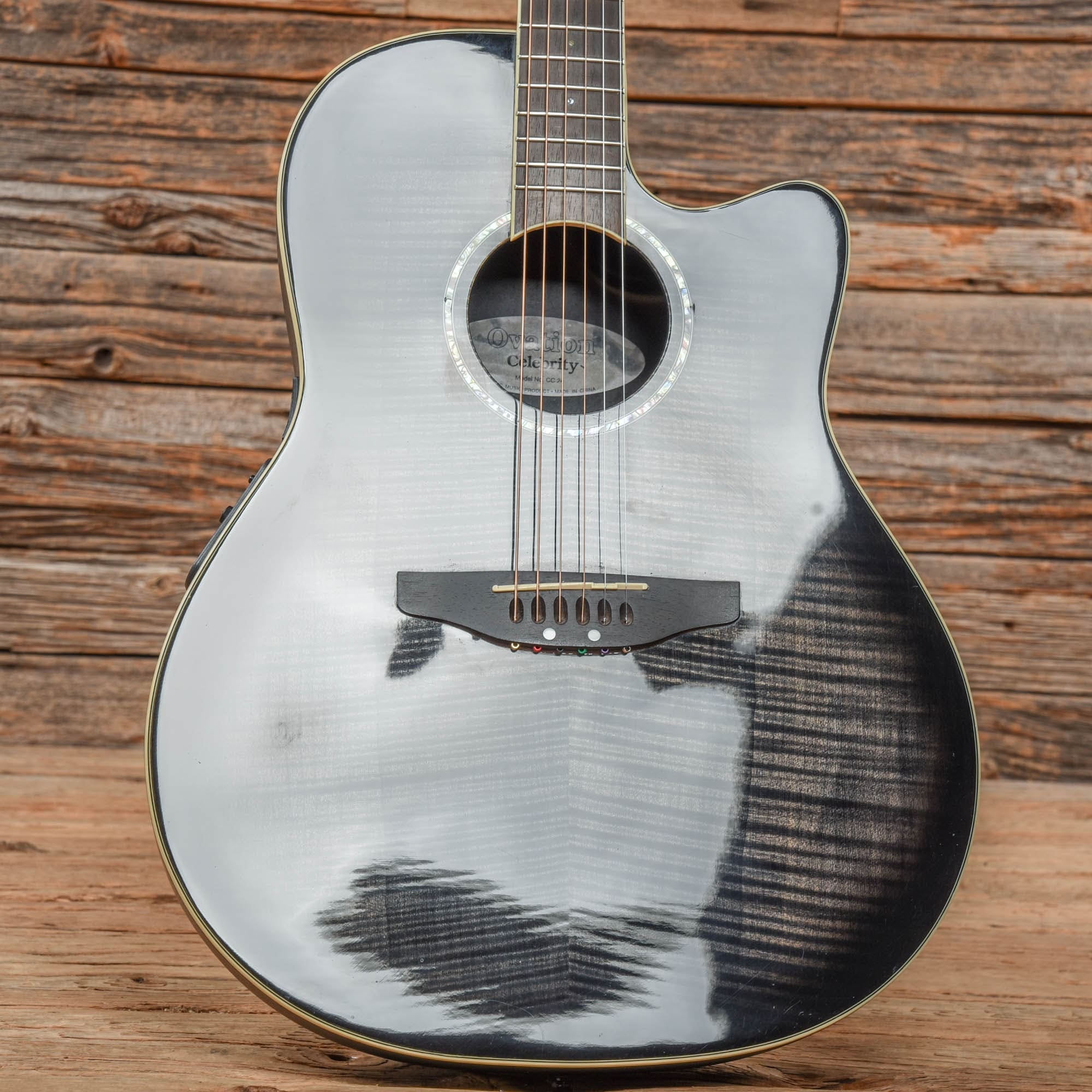 Ovation Celebrity CC24 Transparent Black – Chicago Music Exchange