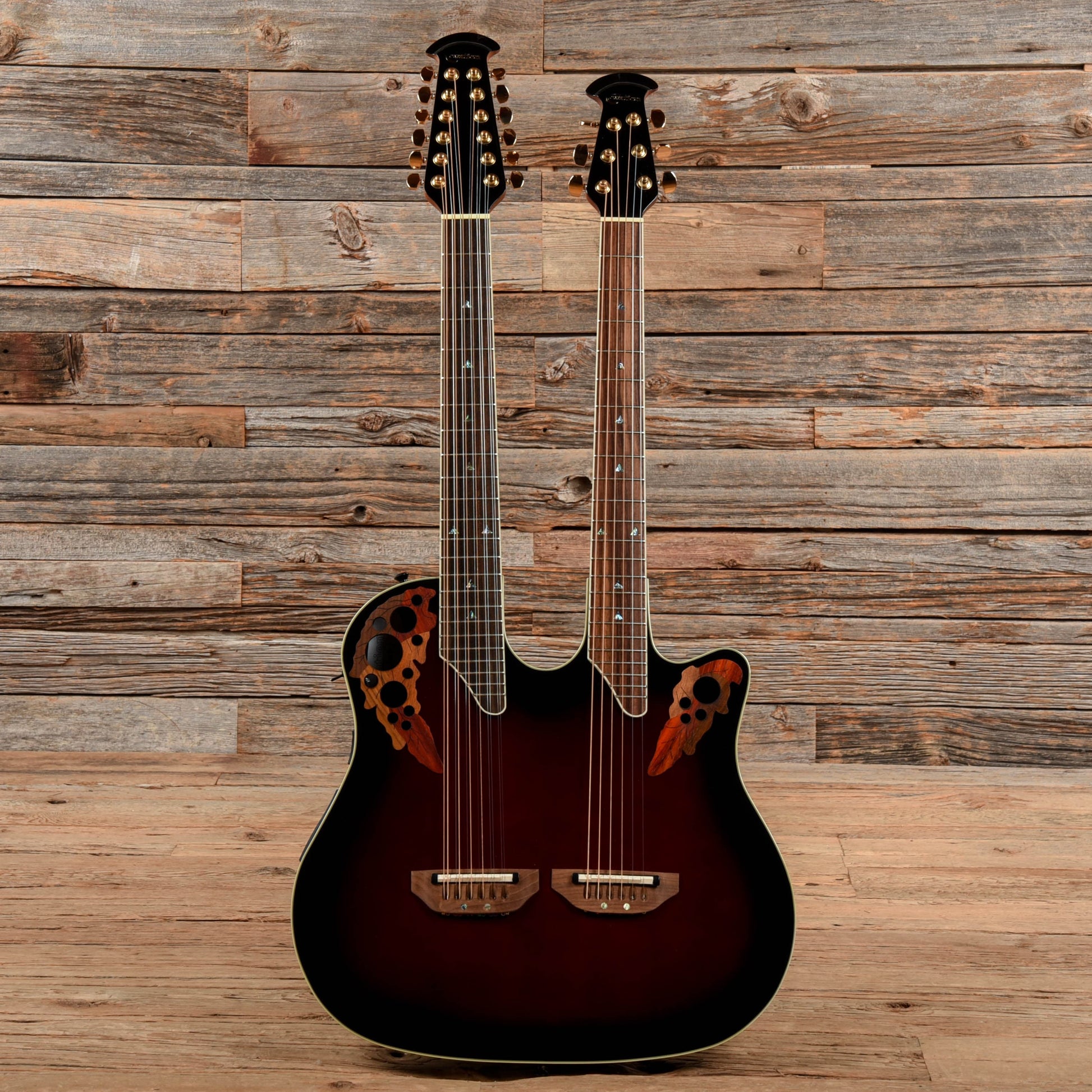 Ovation CSE225 Celebrity Double Neck Sunburst Electric Guitars / 12-String