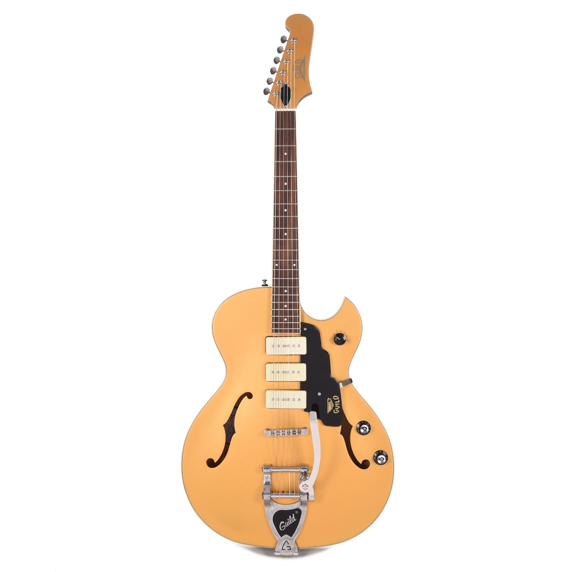 Guild Starfire I Jet 90 Satin Gold w/Guild Vibrato Tailpiece