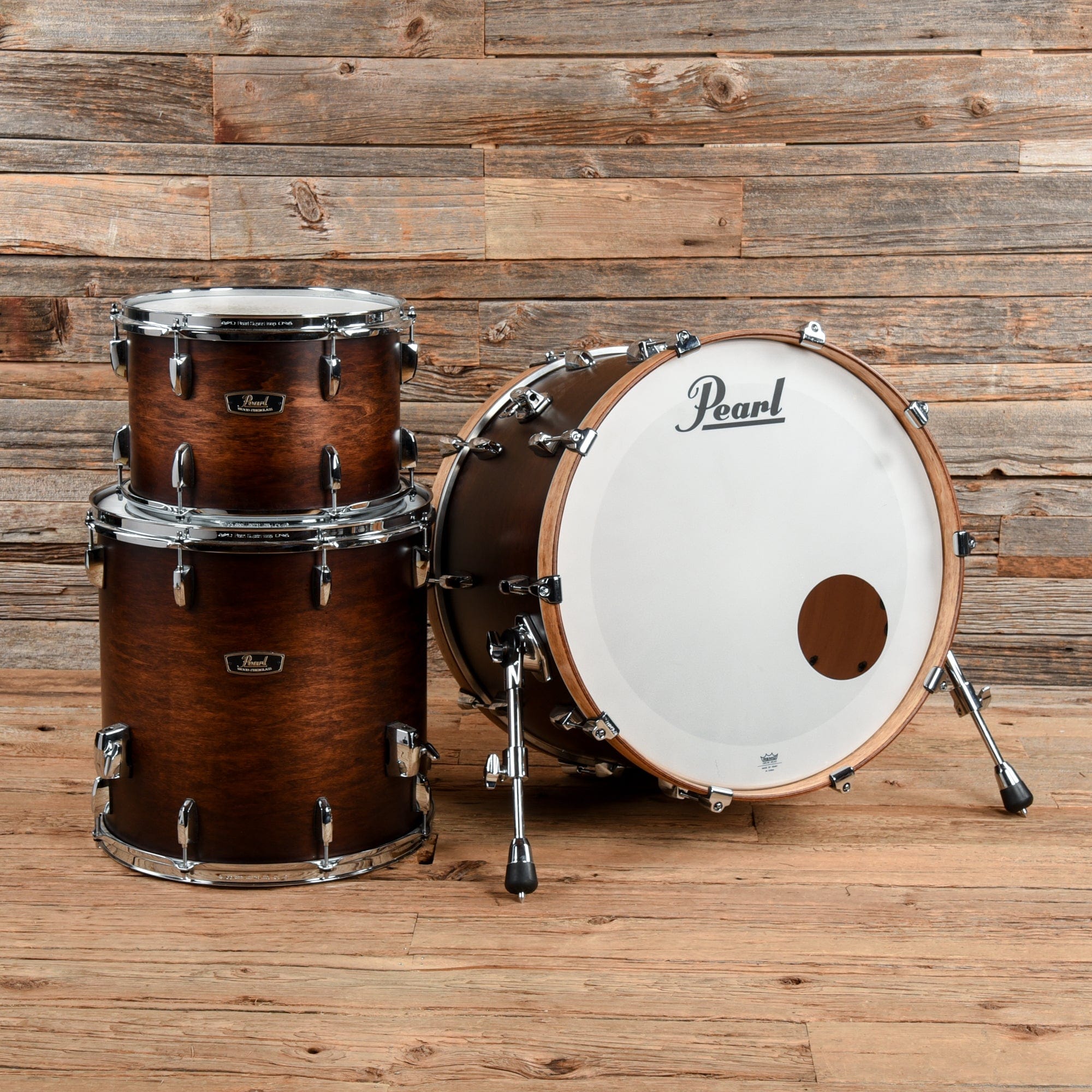 Pearl Wood/Fiberglass 3 pc Drum Set 13Pearl Wood/Fiberglass 3 pc Drum Set 13  