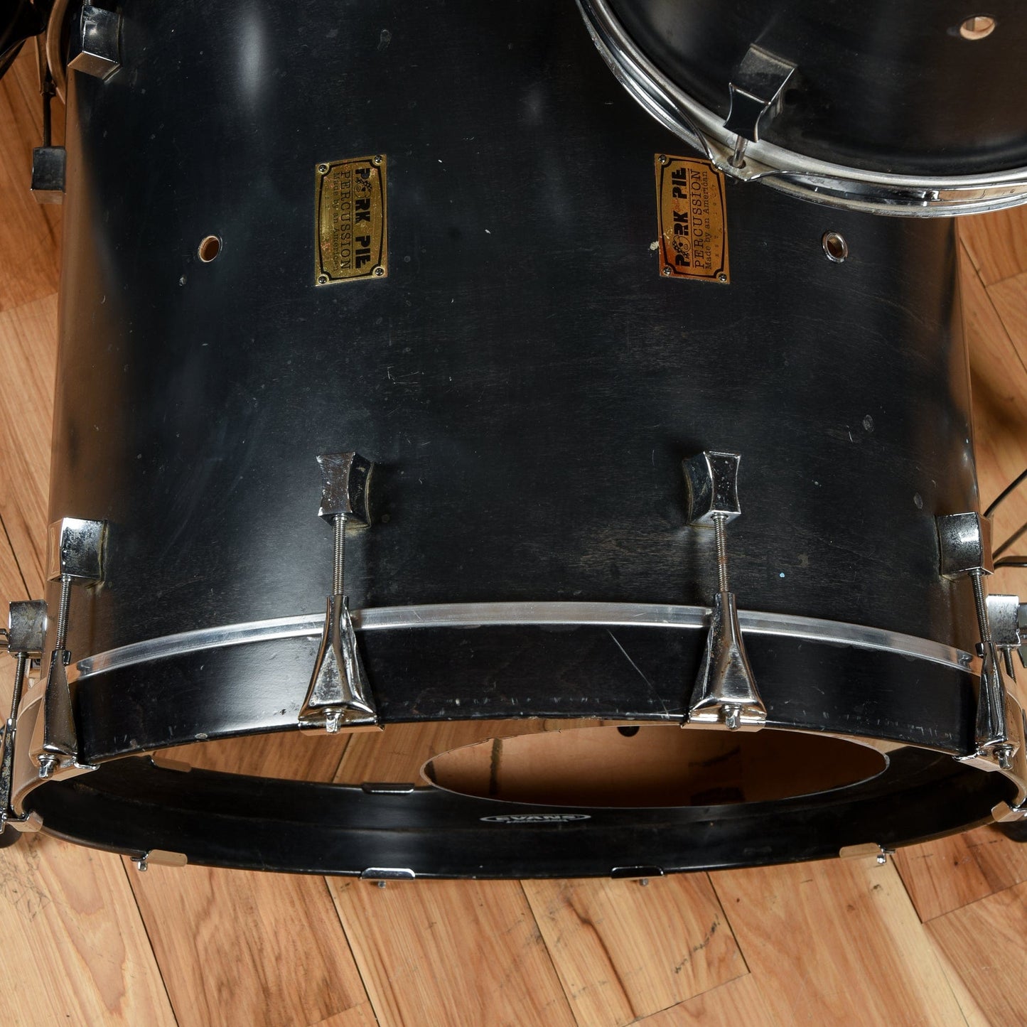 Pork Pie USA Maple Custom 10/12/14/22/6x14 Drum Kit 5pc Ebony Satin Drums and Percussion / Acoustic Drums / Full Acoustic Kits