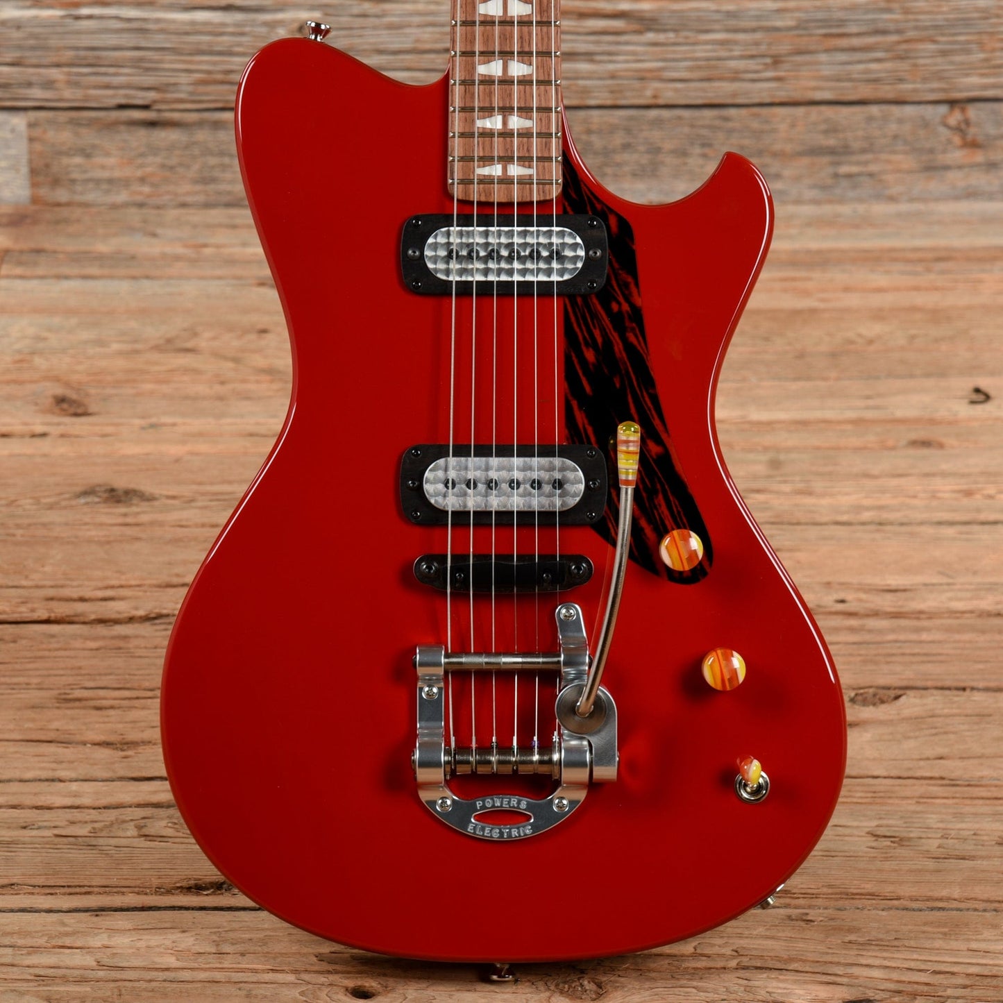 Powers Electric A-Type Signal Red 2023 Electric Guitars / Solid Body