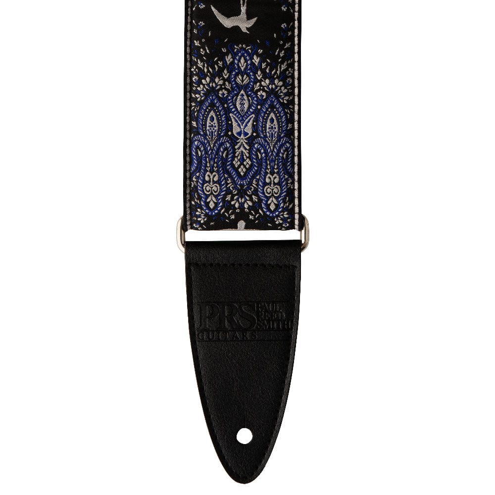 PRS 2" Guitar Strap Custom Jacquard Birds Fleur Violet Accessories / Straps