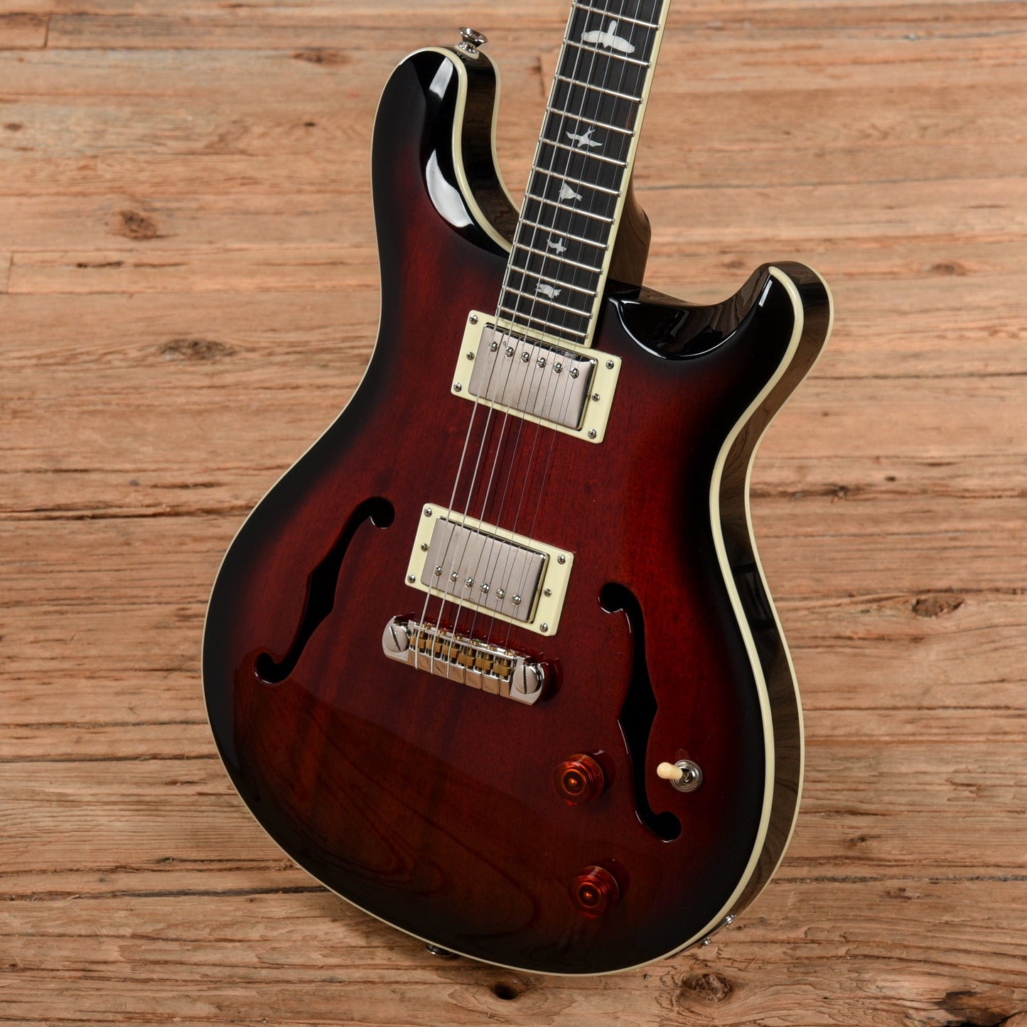 PRS SE Hollowbody Standard Fire Red Burst 2021 Electric Guitars / Hollow Body