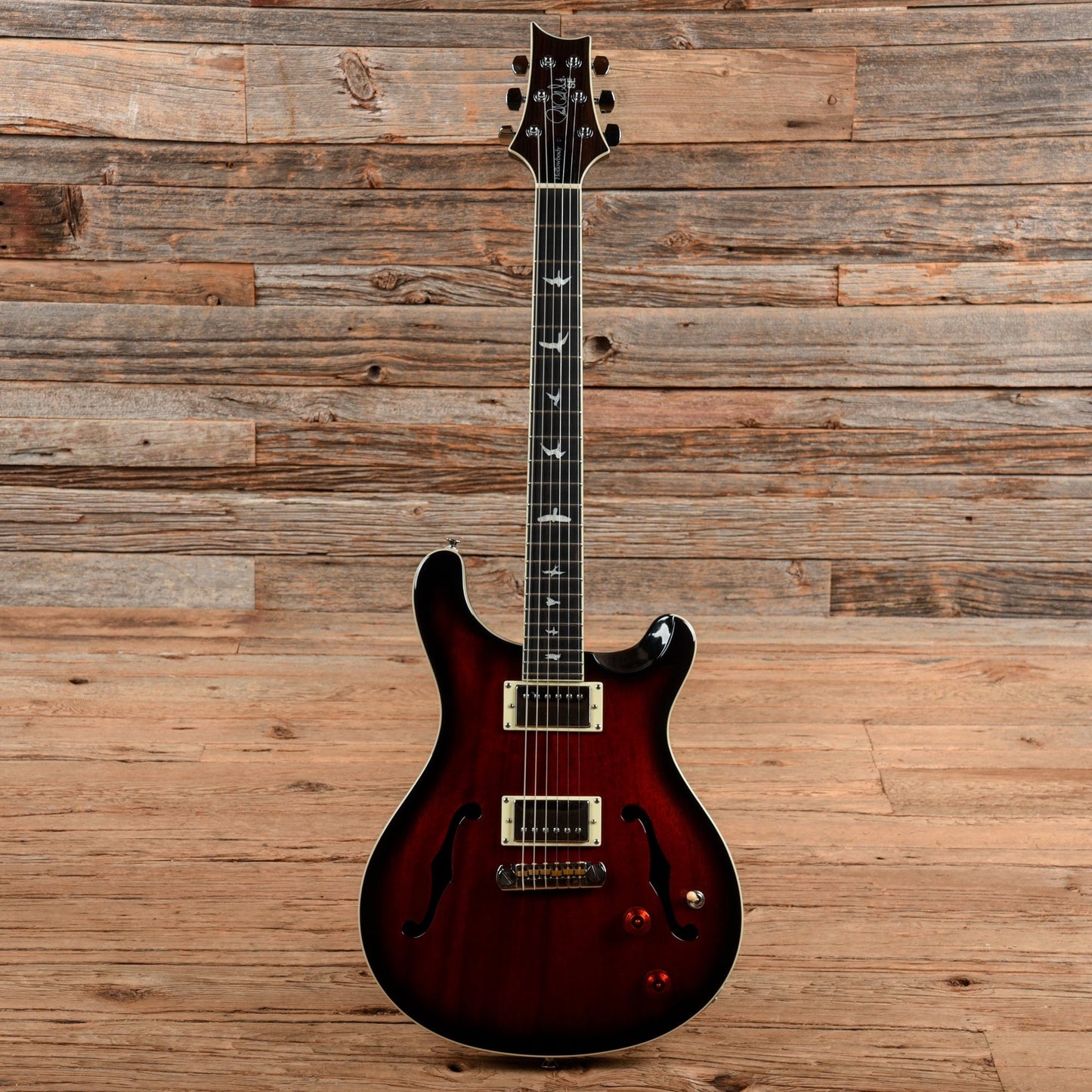 PRS SE Hollowbody Standard Fire Red Burst 2021 Electric Guitars / Hollow Body