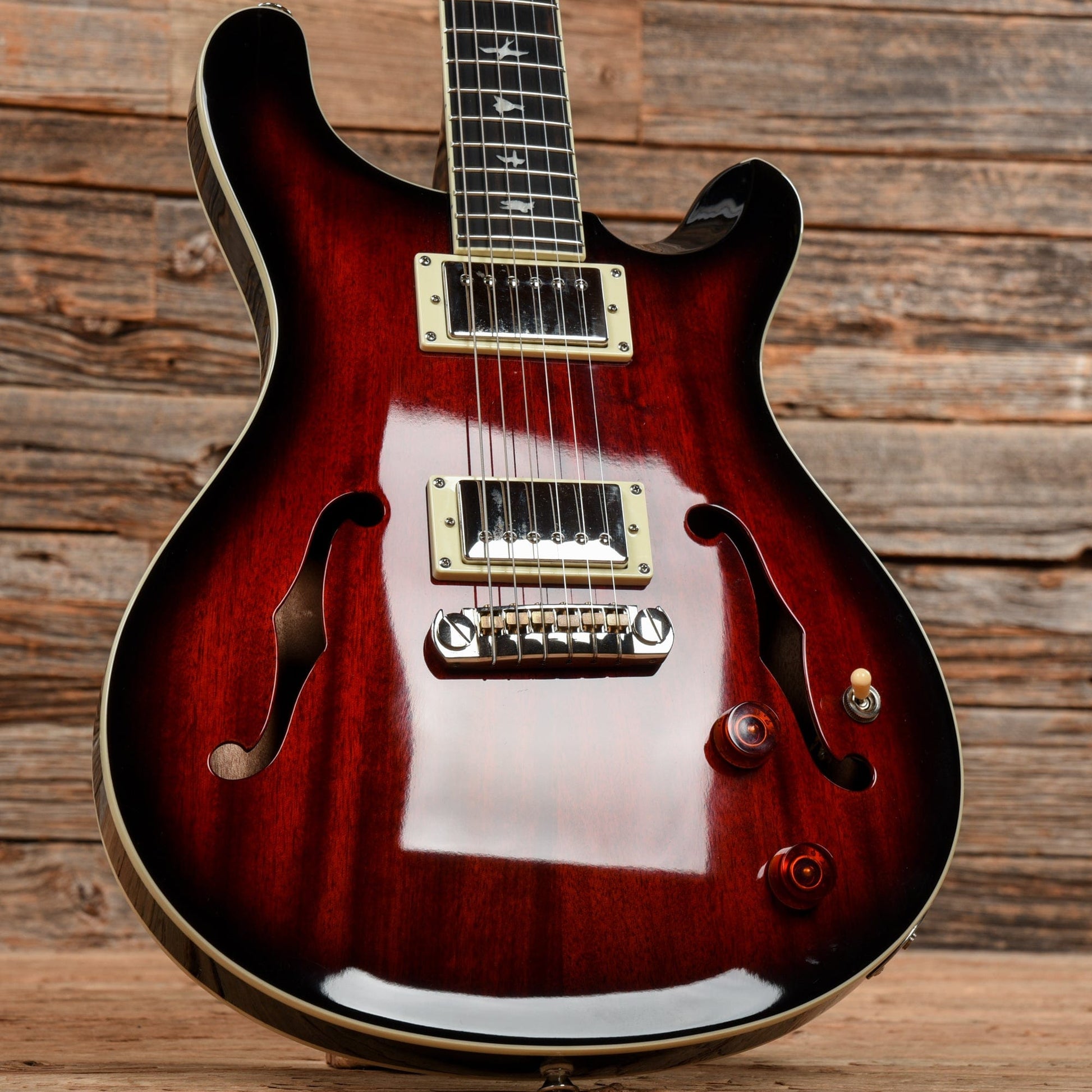 PRS SE Hollowbody Standard Fire Red Burst 2021 Electric Guitars / Hollow Body