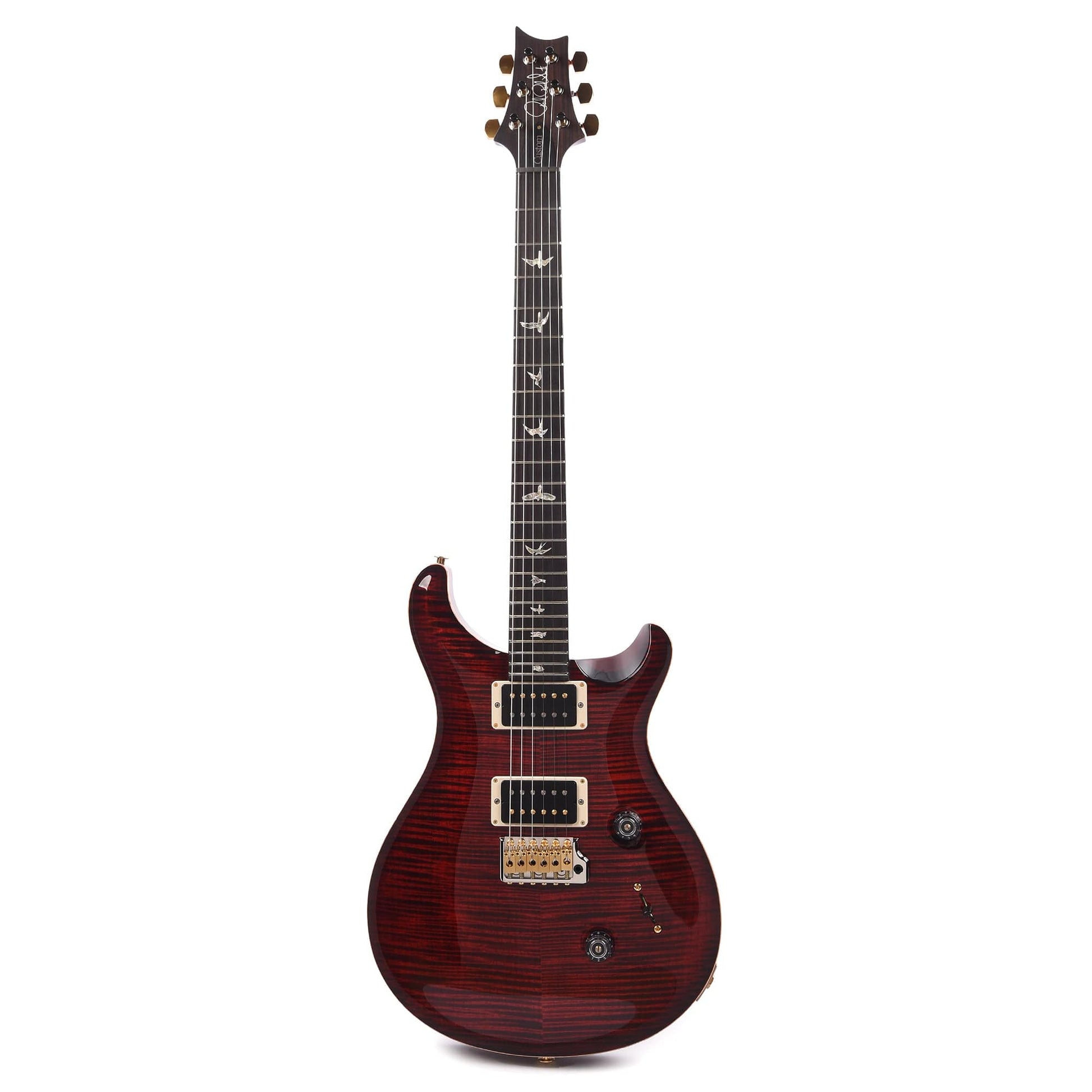 PRS Custom 24 10 Top Fire Red Burst Electric Guitars / Solid Body