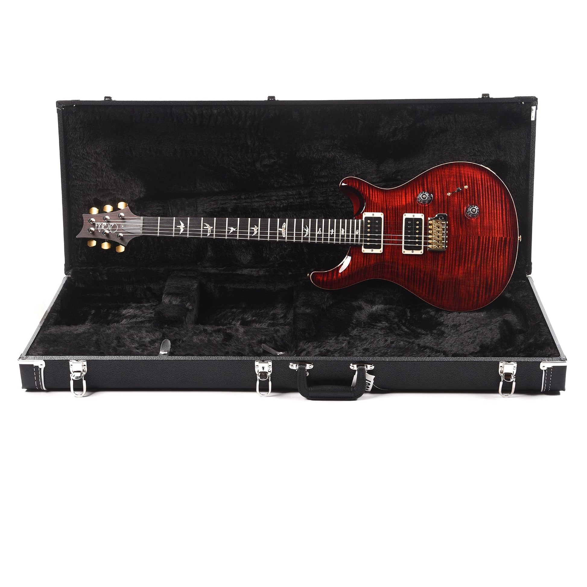 PRS Custom 24 10 Top Fire Red Burst Electric Guitars / Solid Body