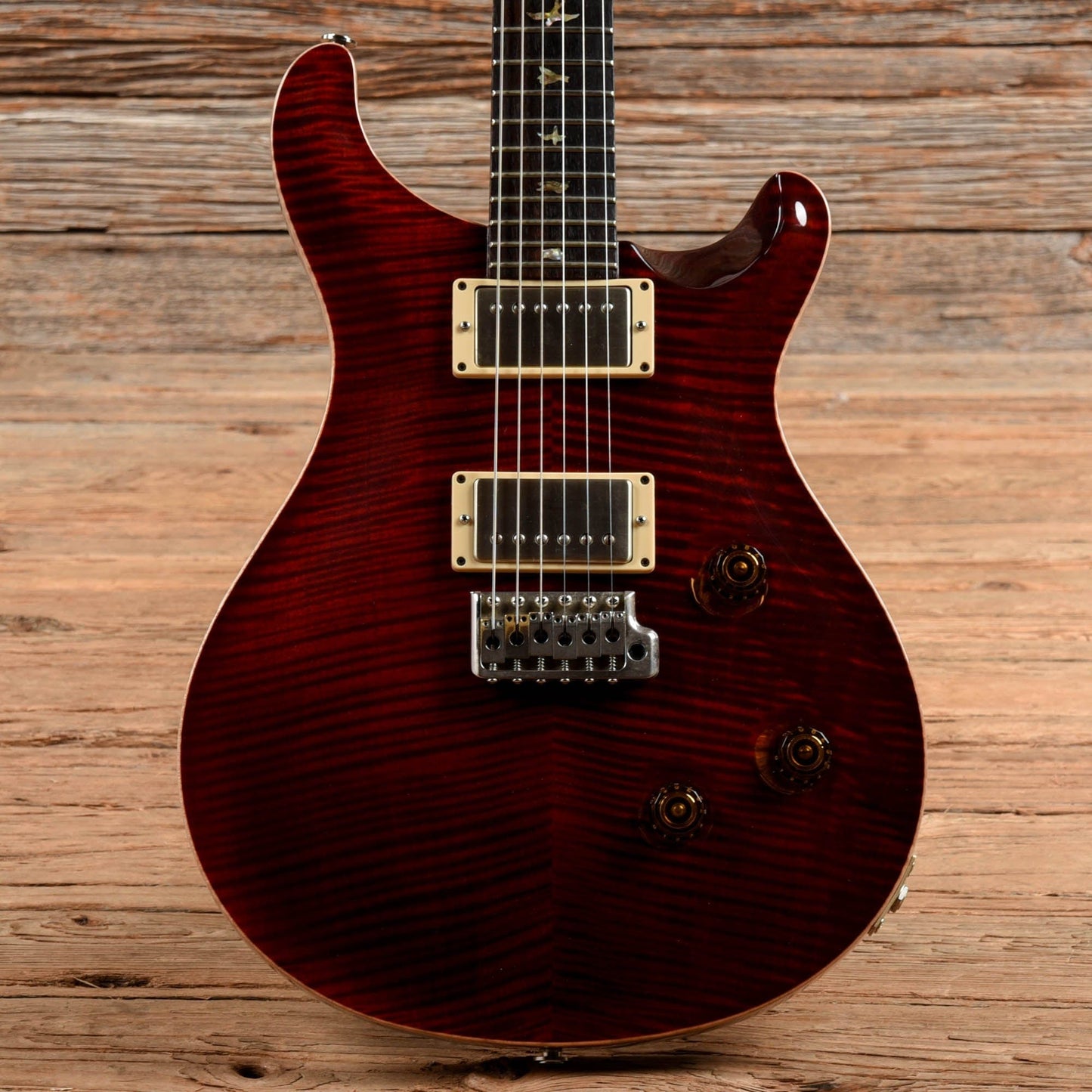 PRS Custom 24 10-Top Red 2002 Electric Guitars / Solid Body