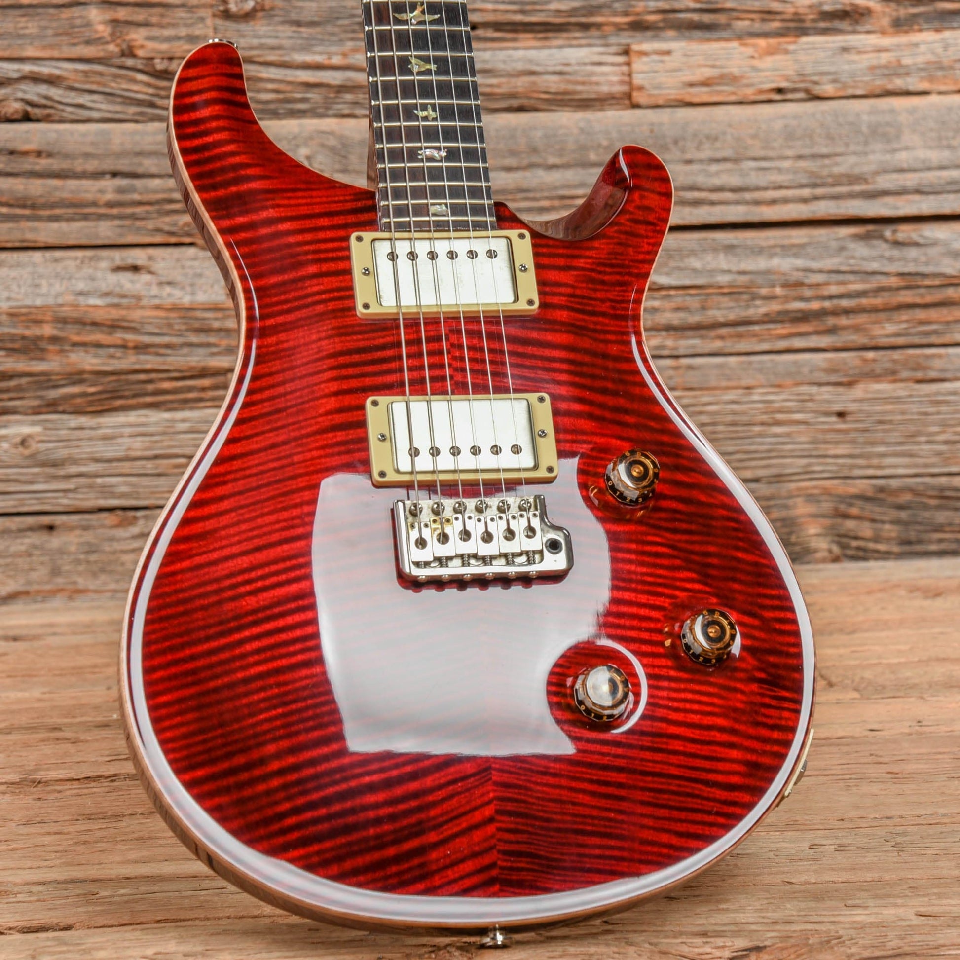 PRS Custom 24 10-Top Red 2002 Electric Guitars / Solid Body