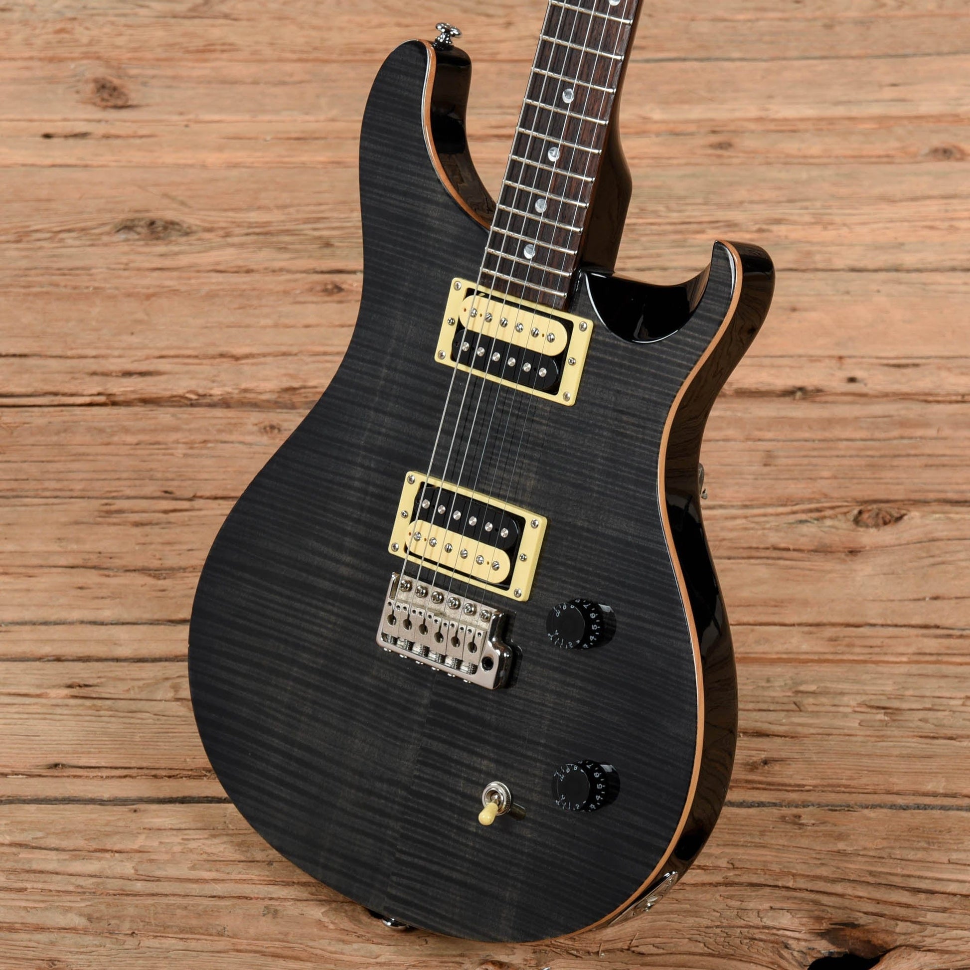 PRS SE Custom 22 Transparent Black Electric Guitars / Solid Body