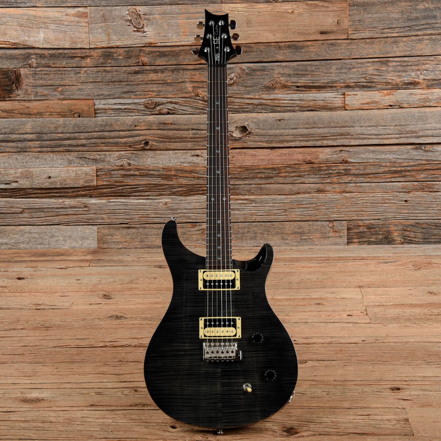 PRS SE Custom 22 Transparent Black Electric Guitars / Solid Body