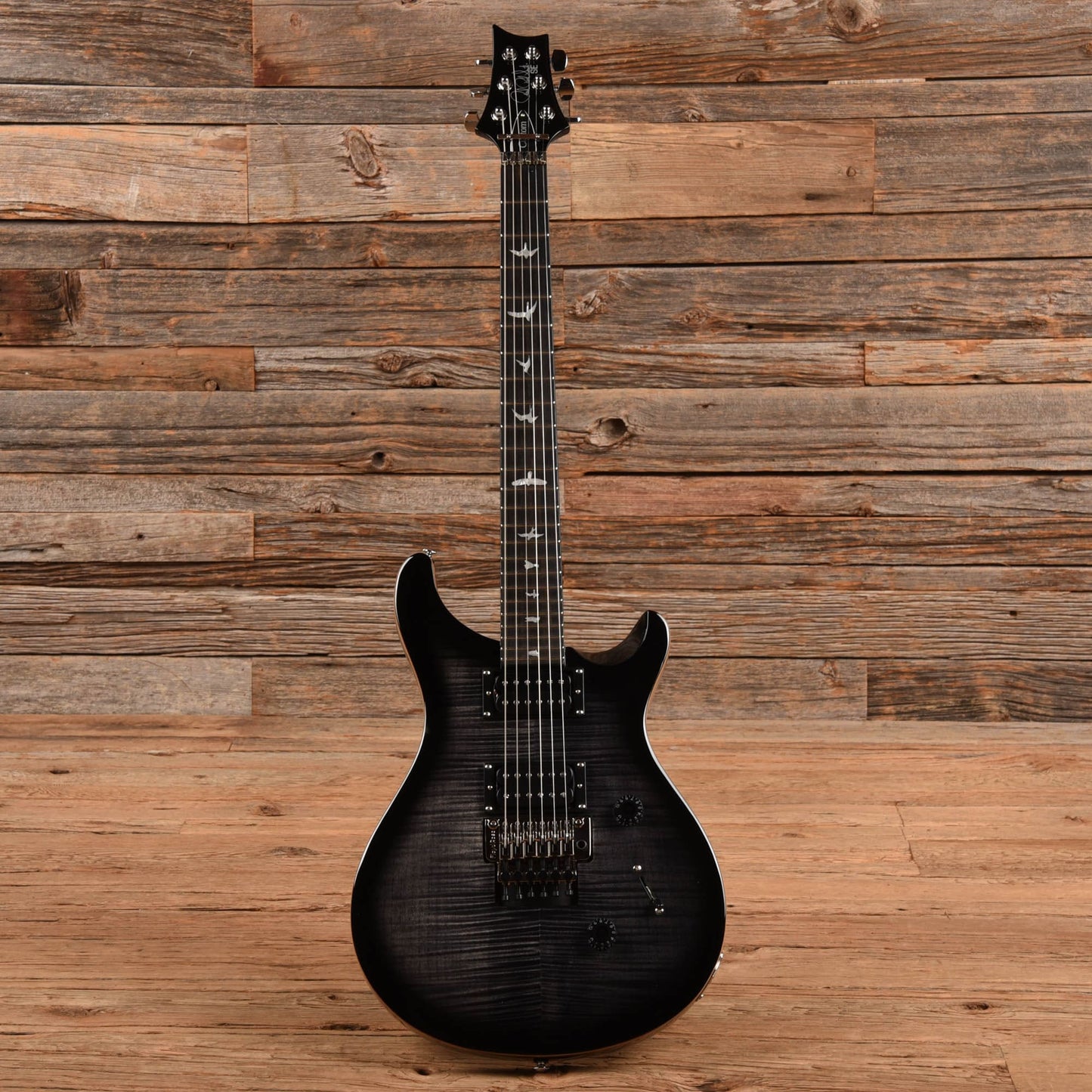 PRS SE Floyd Custom 24 Transparent Black 2021 Electric Guitars / Solid Body