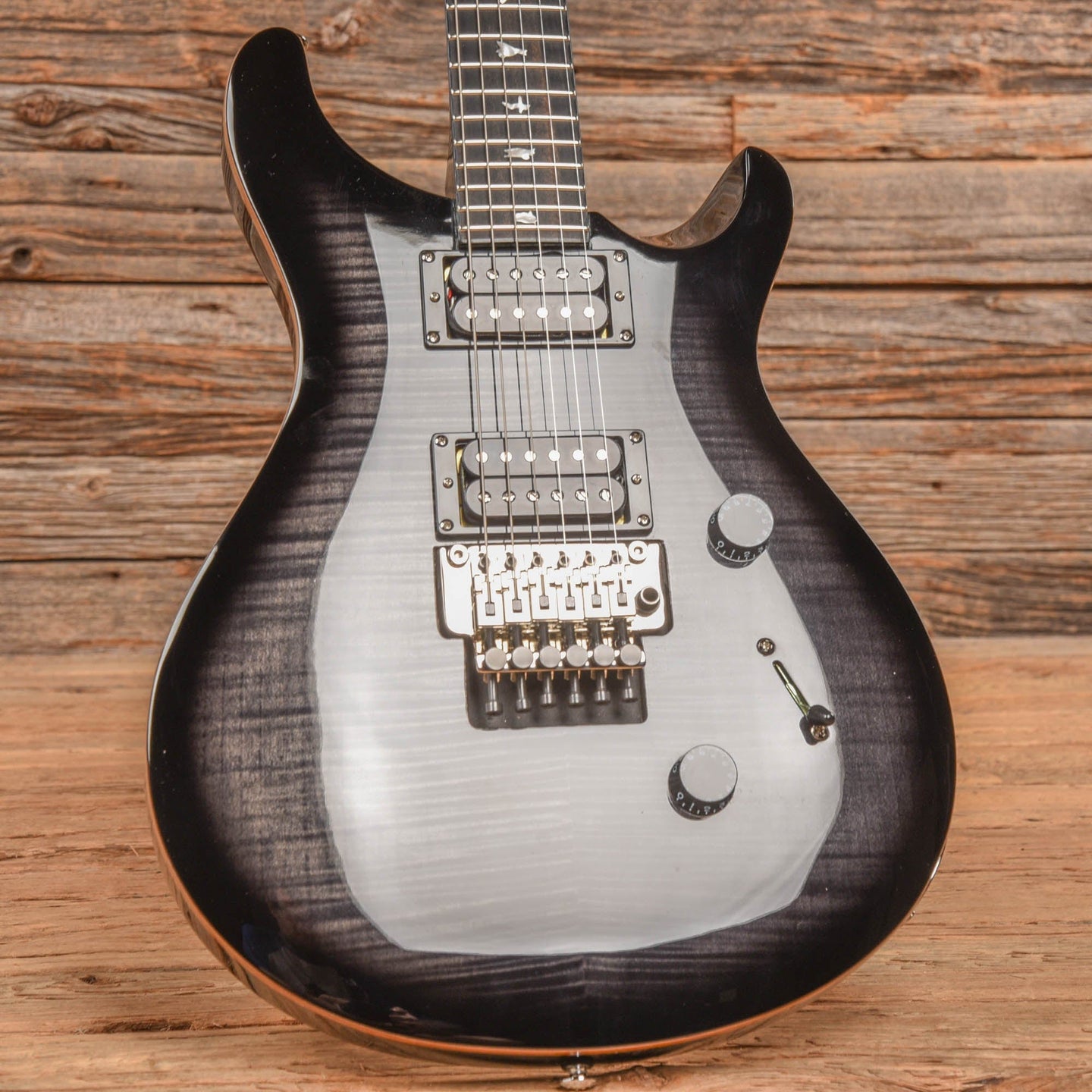 PRS SE Floyd Custom 24 Transparent Black 2021 – Chicago Music Exchange