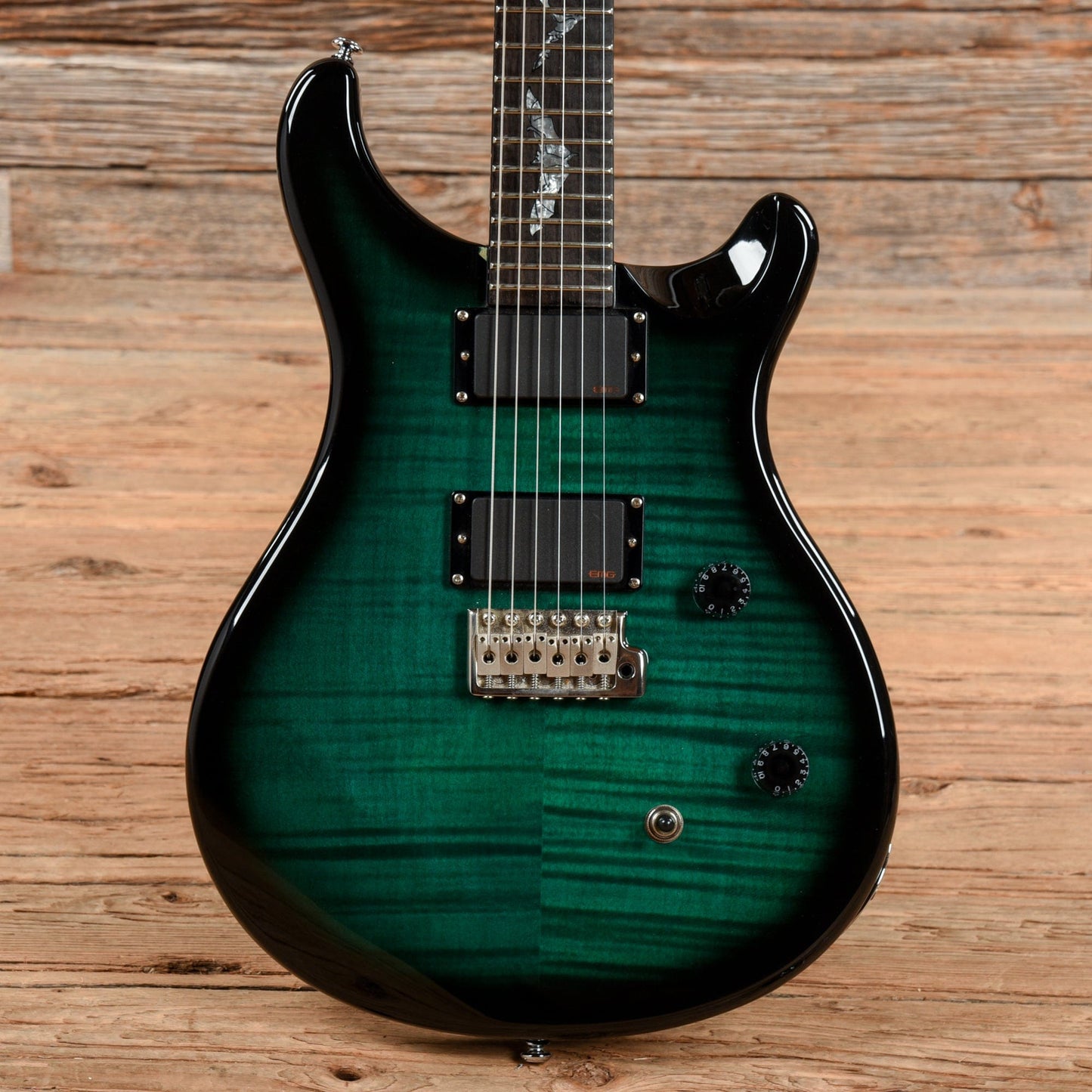 PRS SE Paul Allender Teal Green Burst 2010 Electric Guitars / Solid Body