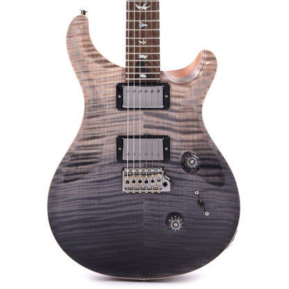 PRS Wood Library Custom 24 10-Top Flame Gray Black Fade w/Ziricote Fingerboard & Smoked Black Hardware Electric Guitars / Solid Body