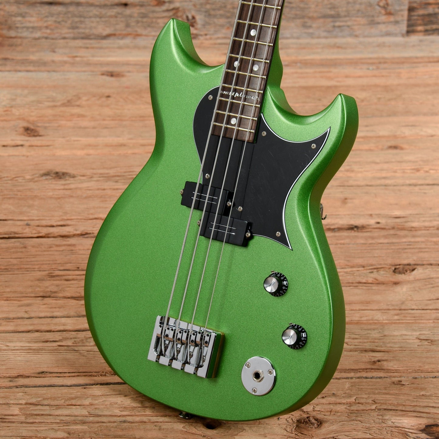 Reverend Mike Watt Wattplower Bass Satin Emerald Green Bass Guitars / 4-String