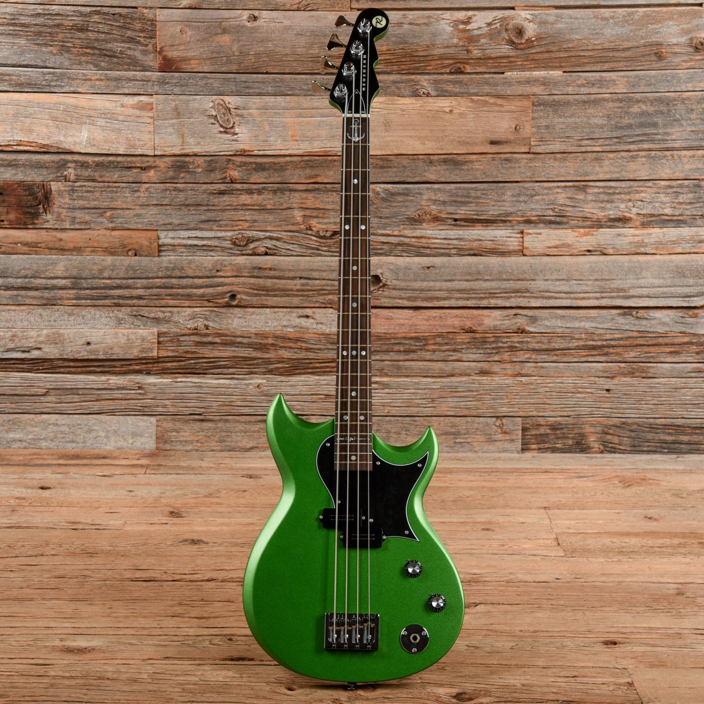 Reverend Mike Watt Wattplower Bass Satin Emerald Green Bass Guitars / 4-String