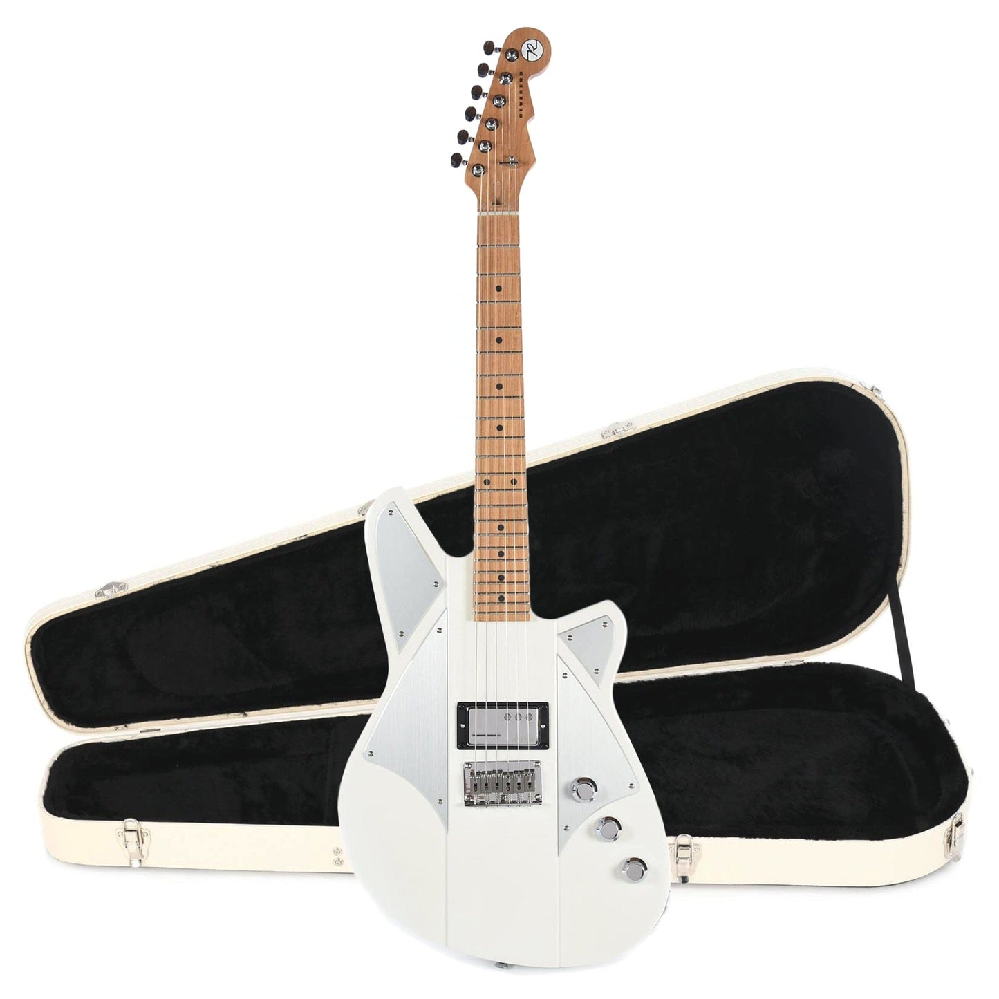 Reverend Billy Corgan Signature Terz Satin Pearl White Hardshell Case Bundle Electric Guitars / Solid Body