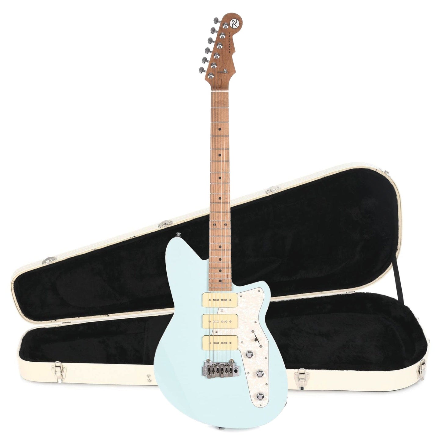 Reverend Jetstream 390 Chronic Blue Hardshell Case Bundle Electric Guitars / Solid Body