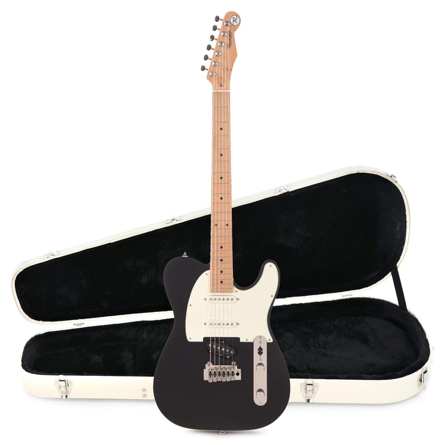 Reverend Pete Anderson Eastsider S Satin Black Hardshell Case Bundle Electric Guitars / Solid Body