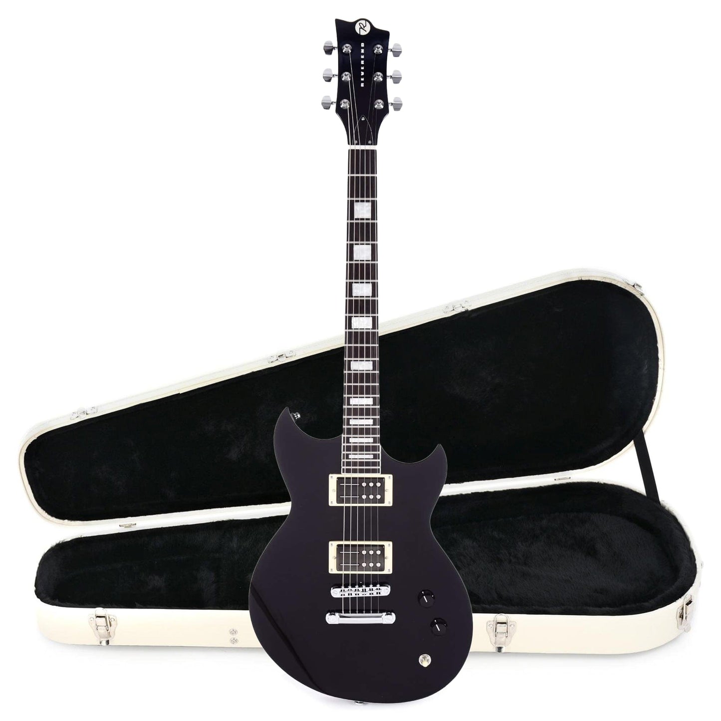 Reverend Robin Finck Signature Midnight Black Hardshell Case Bundle Electric Guitars / Solid Body