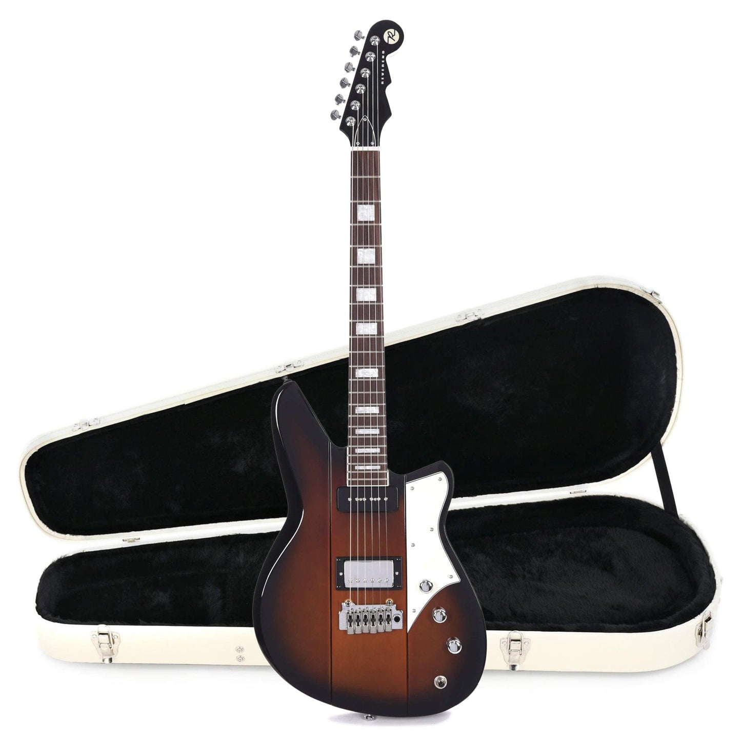 Reverend Warhawk Double Agent W Coffee Burst Hardshell Case Bundle Electric Guitars / Solid Body