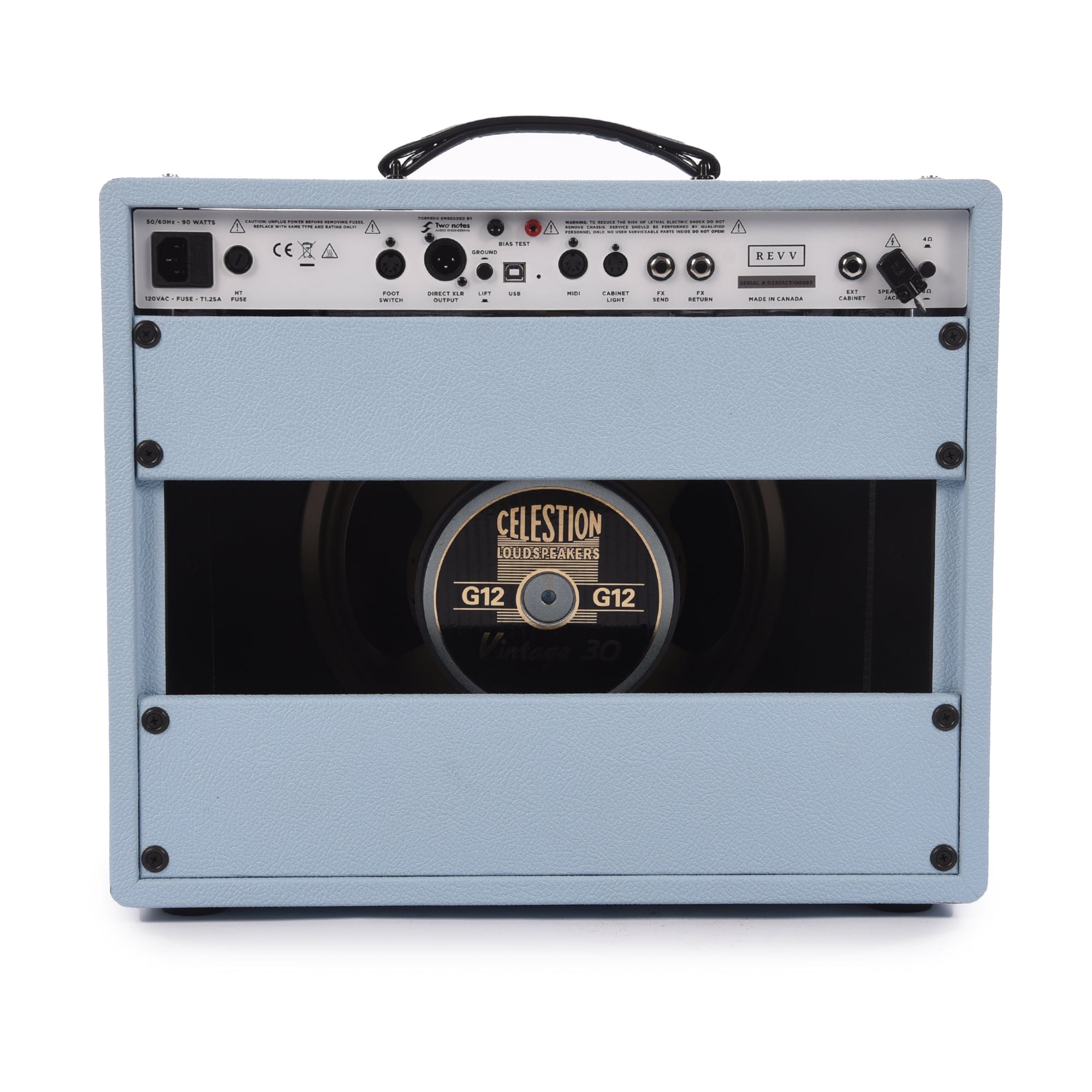 Revv D25 25w 1x12 Guitar Amp Combo Powder Blue Amps / Guitar Combos